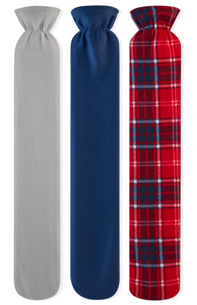 bouillotte-eau-chaude-longue-2l-housse-polaire-caoutchouc image 1