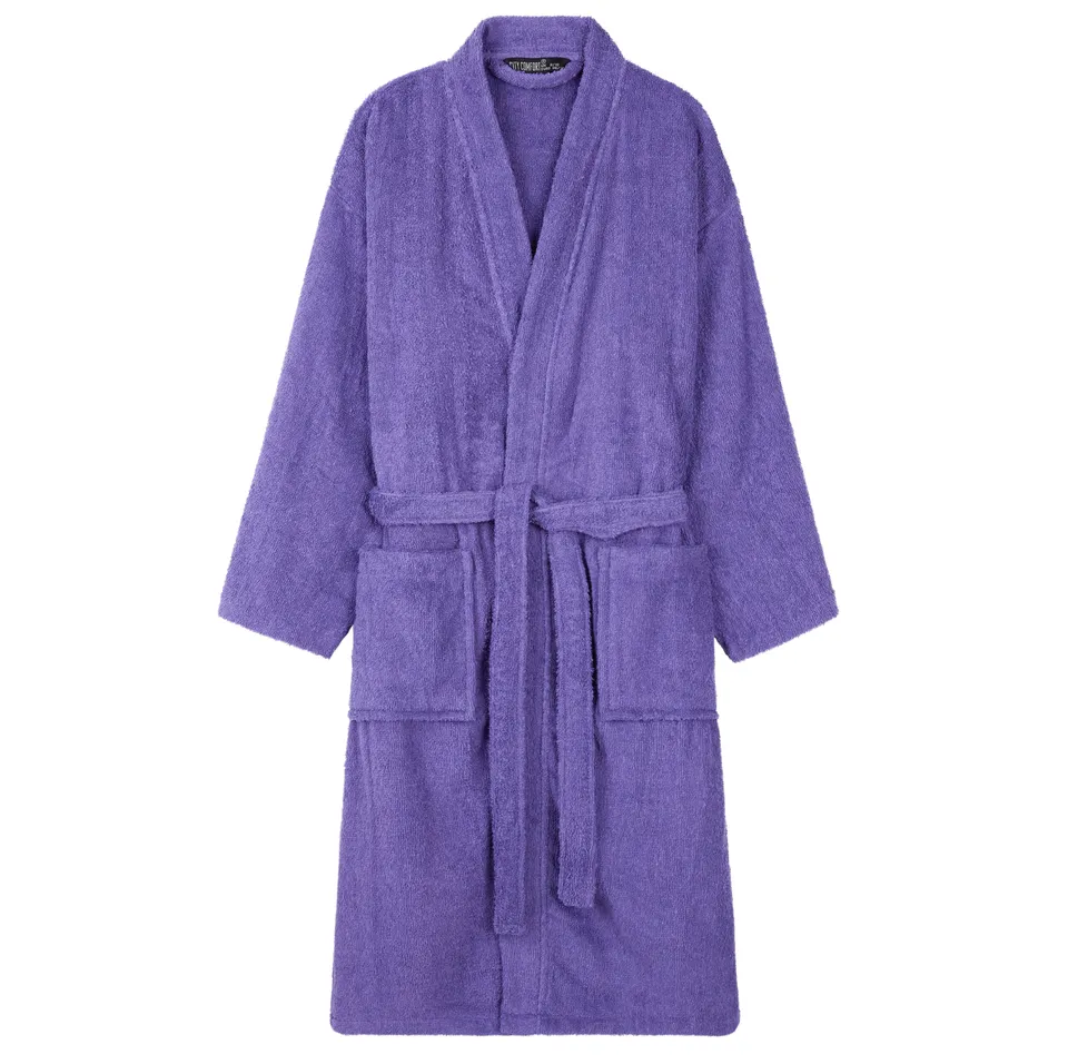 get-trend-women-peignoir-ponge-coton-femme-violet-s image 1