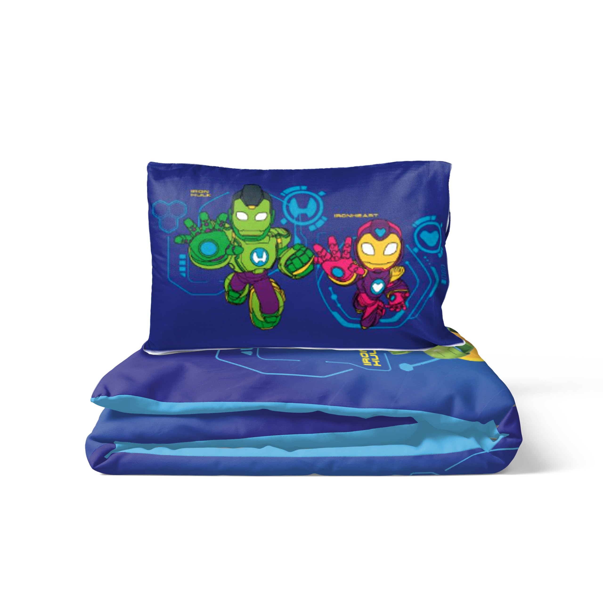 marvel-iron-man-housse-de-couette-coton-bleu-137x200-2-pi-ces image 5