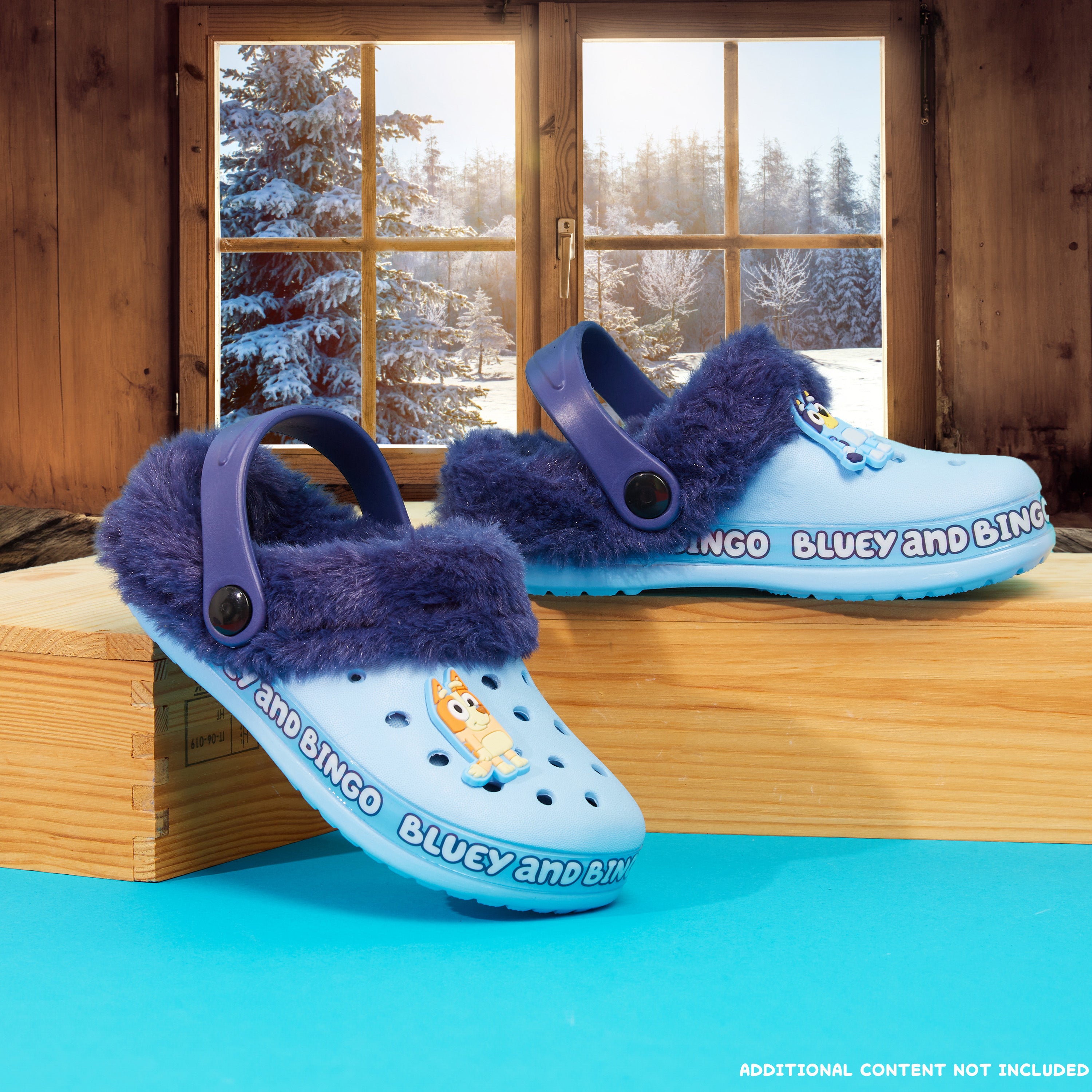 bluey-sabots-enfant-fourr-s-amovibles-breloques-jardin image 2