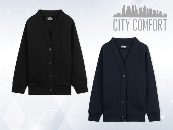 citycomfort-lot-2-cardigans-cole-enfant-noir-coton-7-8-ans image 1