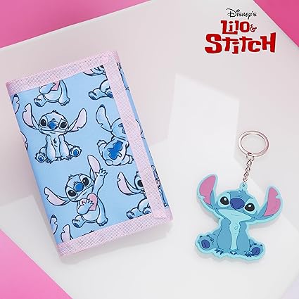 disney-stitch-portefeuille-enfant-porte-cl-s-bleu image 3