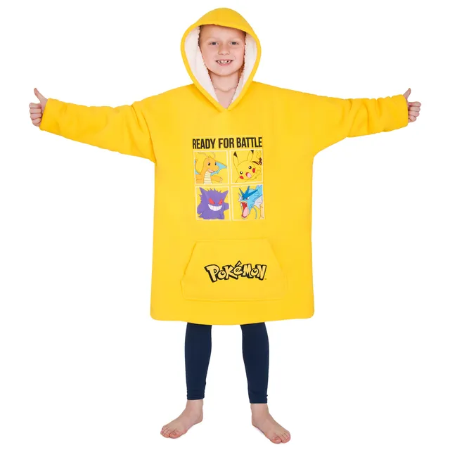 pok-mon-sweat-plaid-oversize-enfant-sherpa-pikachu image 1