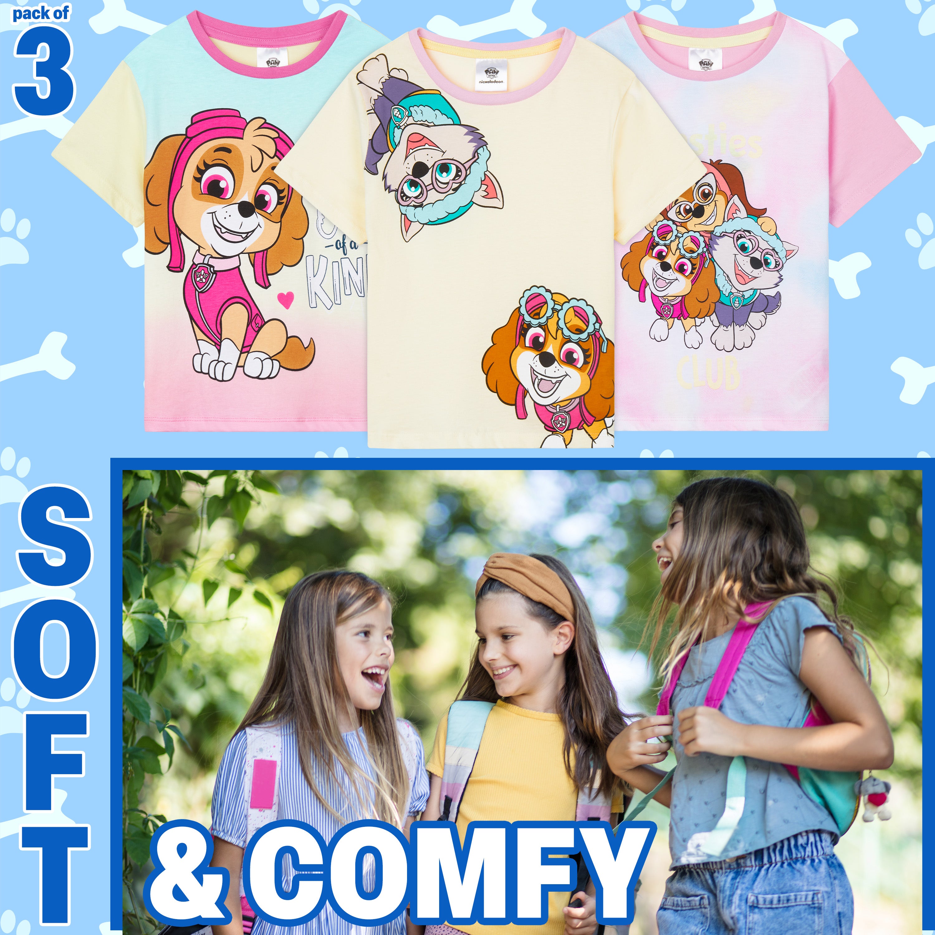 get-trend-t-shirts-enfant-lot-3-5-6-ans-personnages image 3