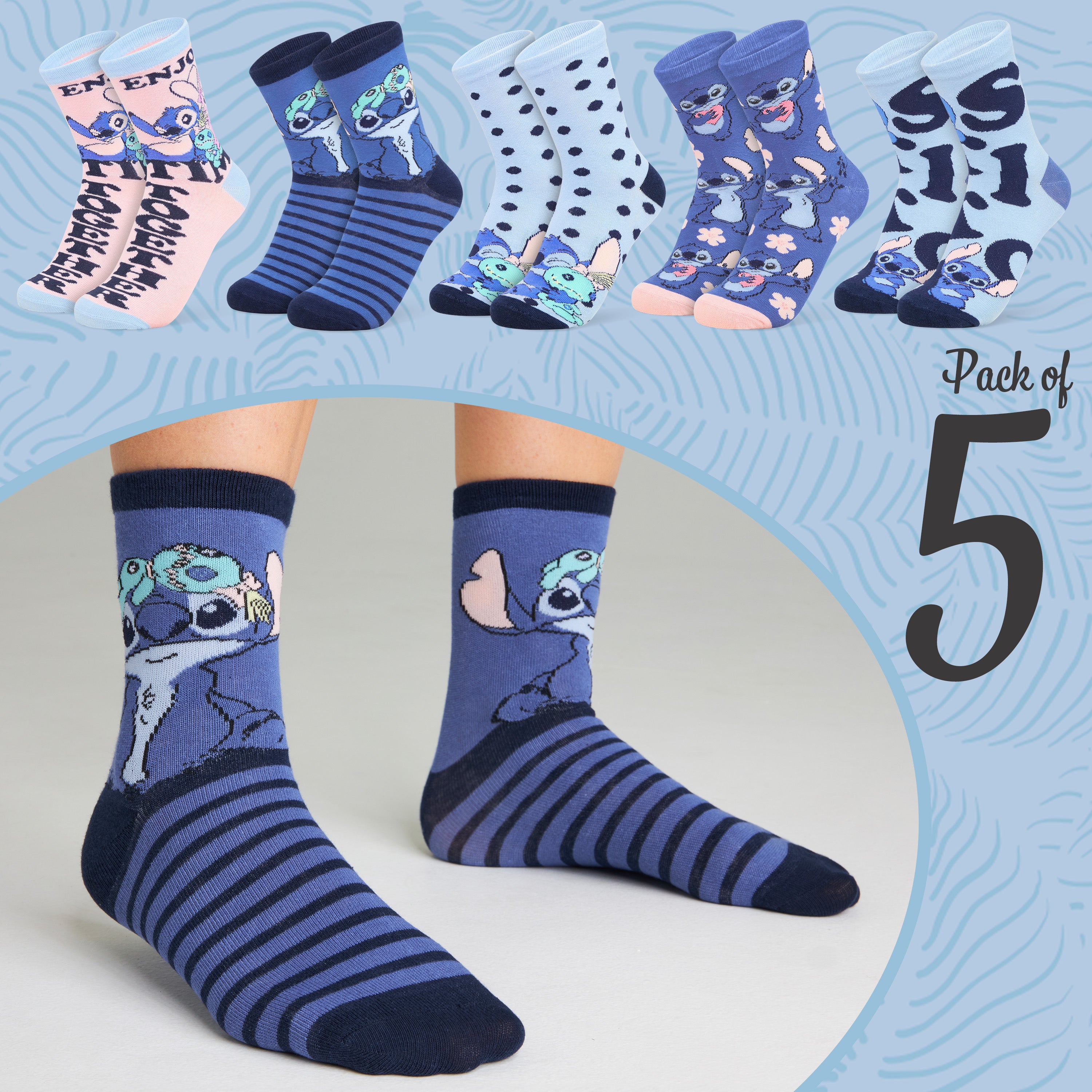 get-trend-stitch-chaussettes-femme-mi-mollet-coton-lot-5 image 5