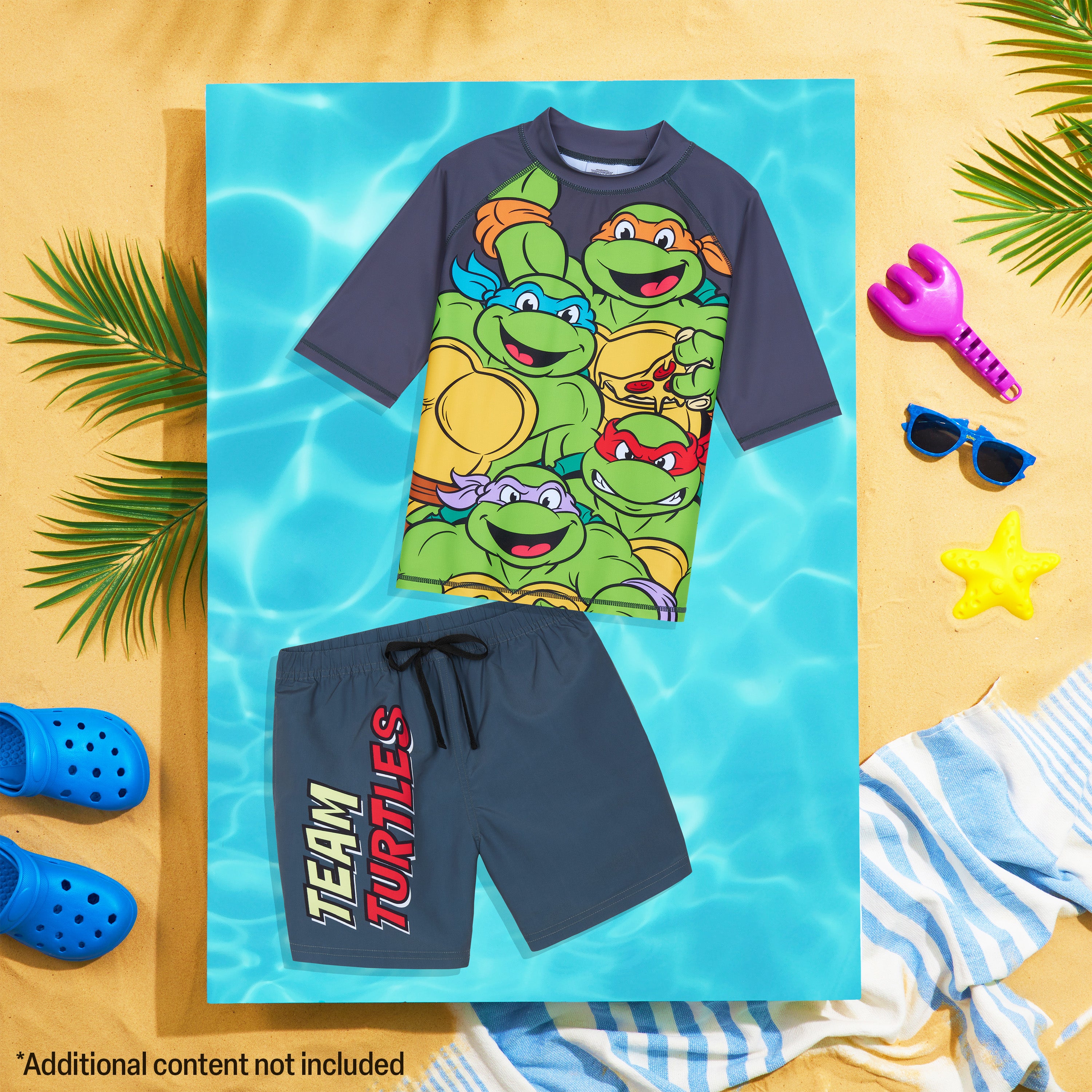 tortues-ninja-maillot-gar-on-2-pi-ces-11-12-ans-rashguard image 5