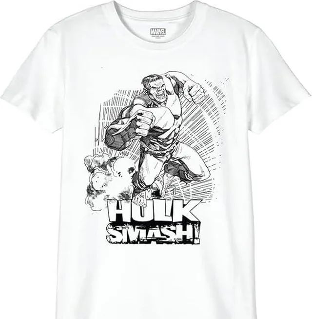marvel-bohulkcts043-t-shirt-gar-on-8-ans-blanc-hulk image 1