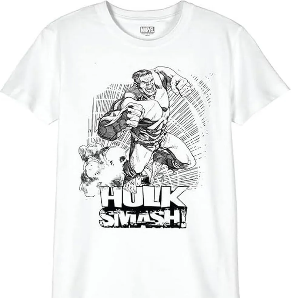 marvel-bohulkcts043-t-shirt-gar-on-8-ans-blanc-hulk image 1
