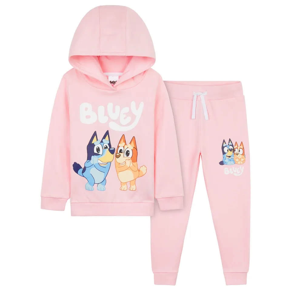 bluey-ensemble-surv-tement-fille-coton-hoodie-jogging-bleu image 1