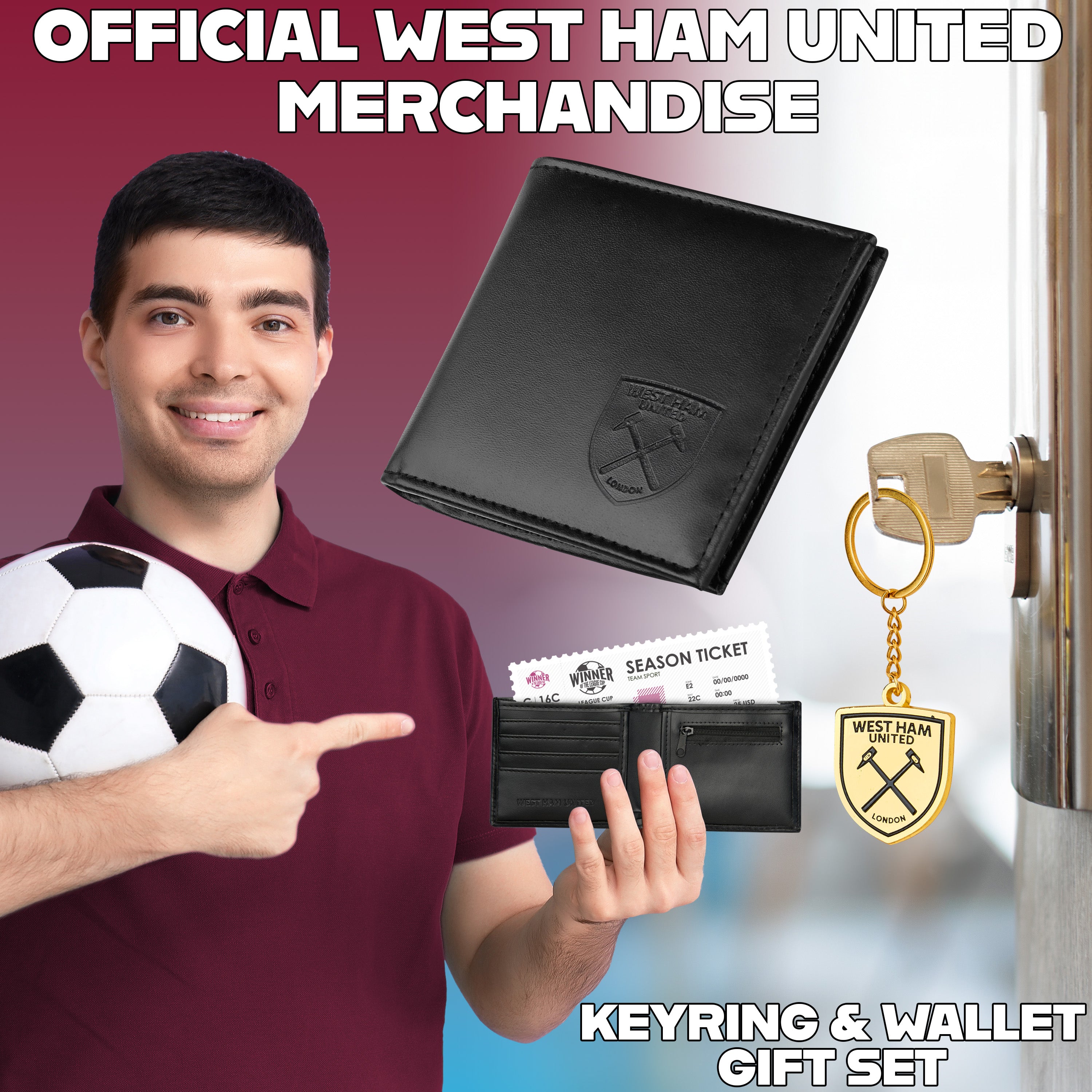 west-ham-united-portefeuille-homme-porte-cl-s image 3