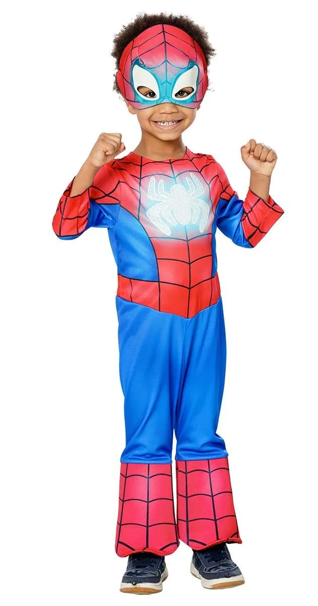 marvel-spidey-glow-in-the-dark-costume-enfant-jumpsuit image 1