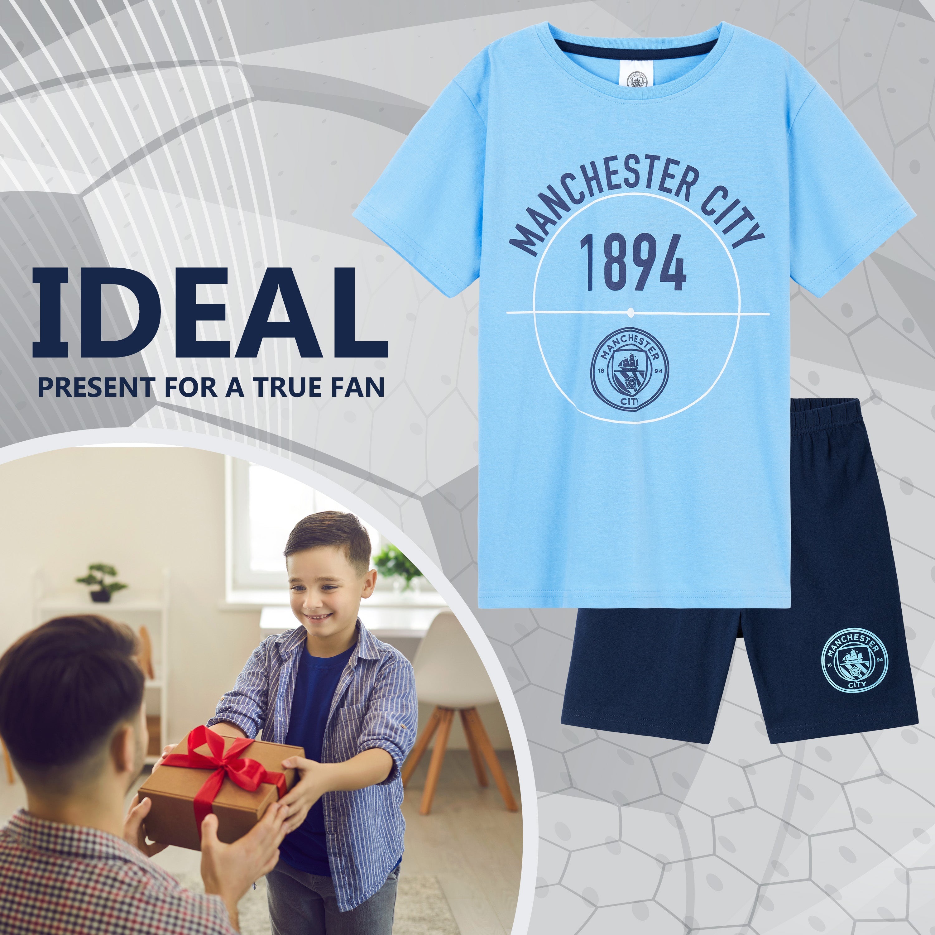 manchester-city-pyjama-gar-on-short-coton-5-6-ans image 3