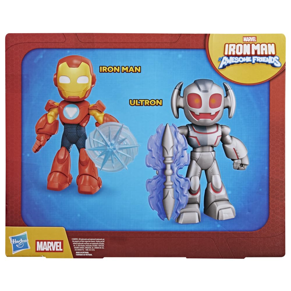 marvel-iron-man-et-ultron-pack-duel-figurine-22-5-cm-multipack-3 image 4