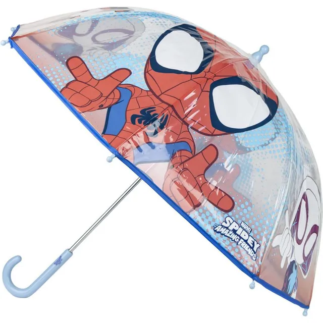 marvel-spidey-parapluie-bulle-transparent-enfant-manuel image 1