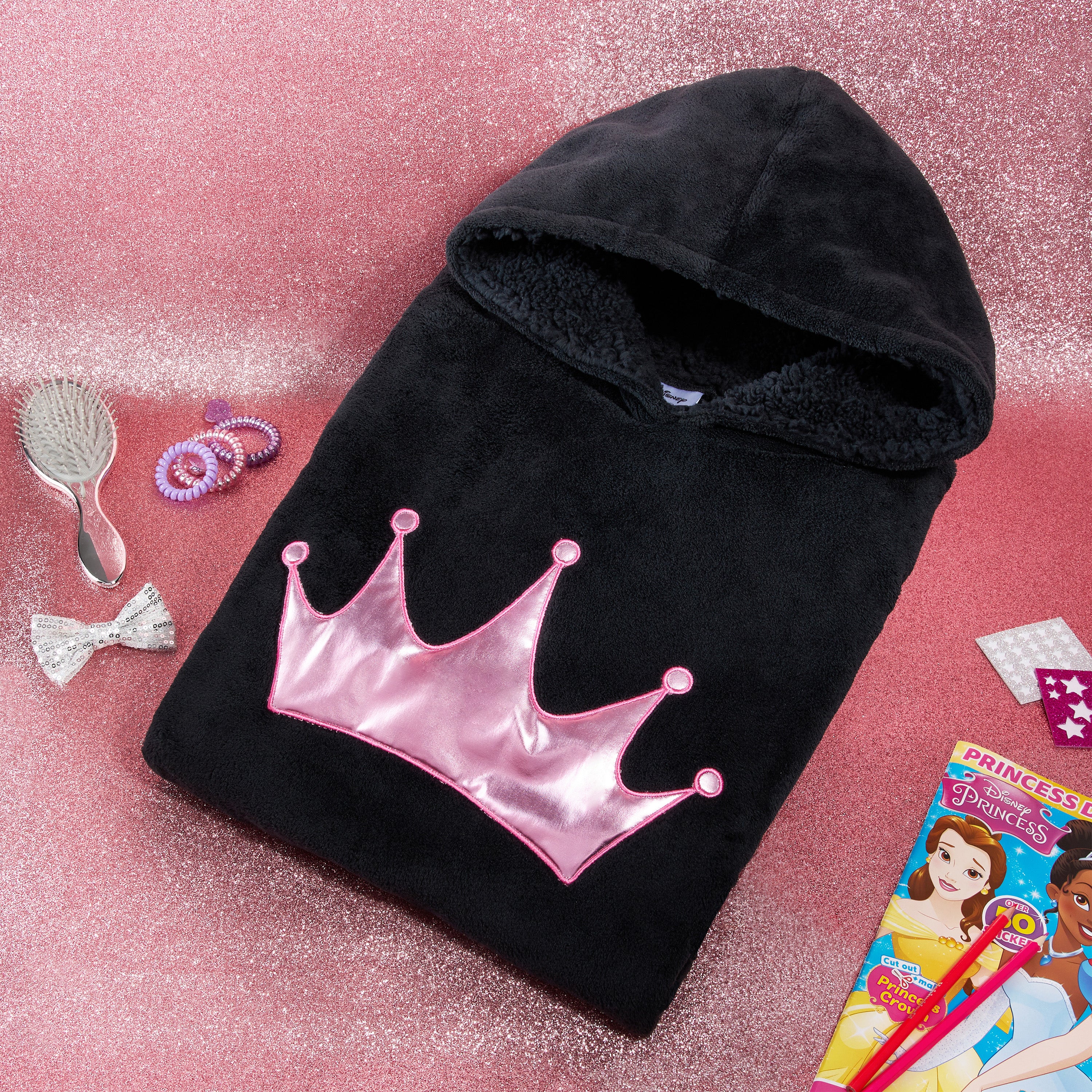disney-sweat-plaid-enfant-princesse-taille-unique-polaire image 3
