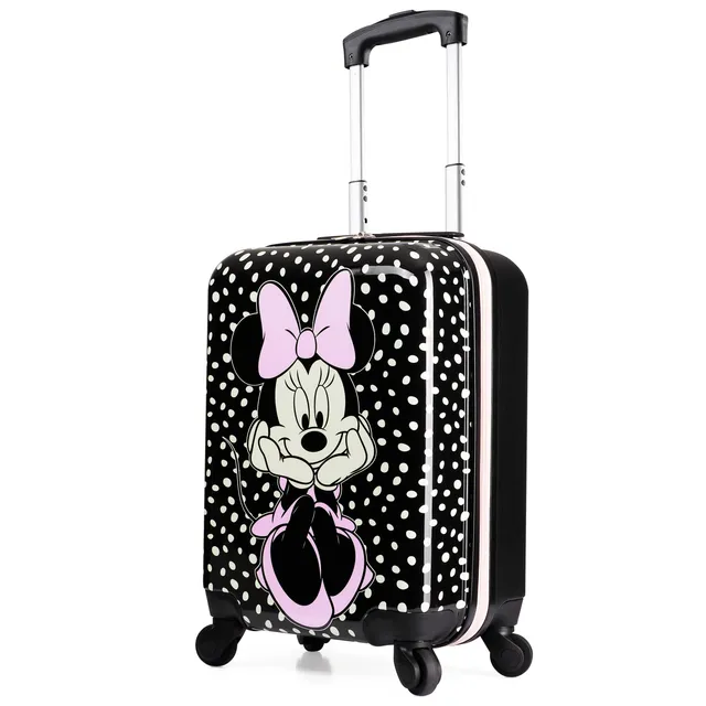 get-trend-girls-disney-minnie-valise-cabine-enfant-noire-roulettes image 1