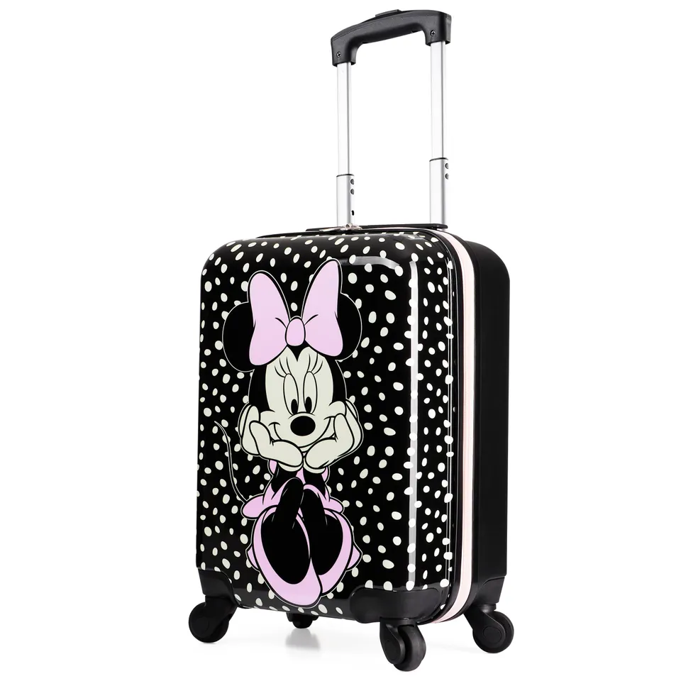 get-trend-girls-disney-minnie-valise-cabine-enfant-noire-roulettes image 1