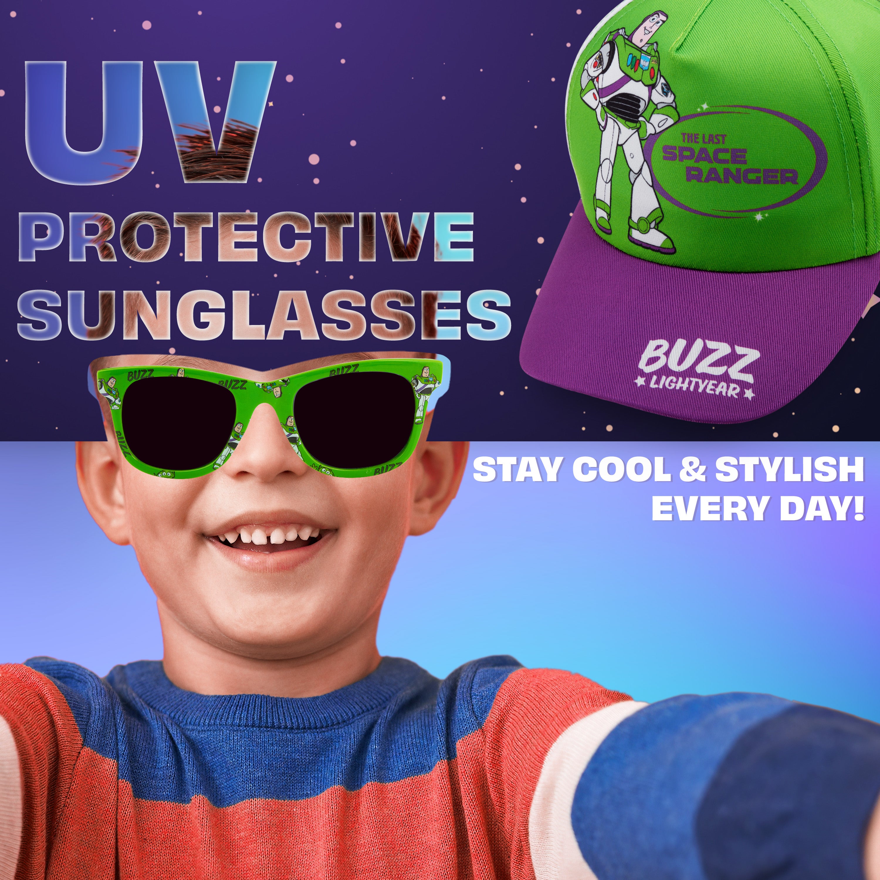 get-trend-set-casquette-baseball-lunettes-soleil-gar-on-uv400 image 3