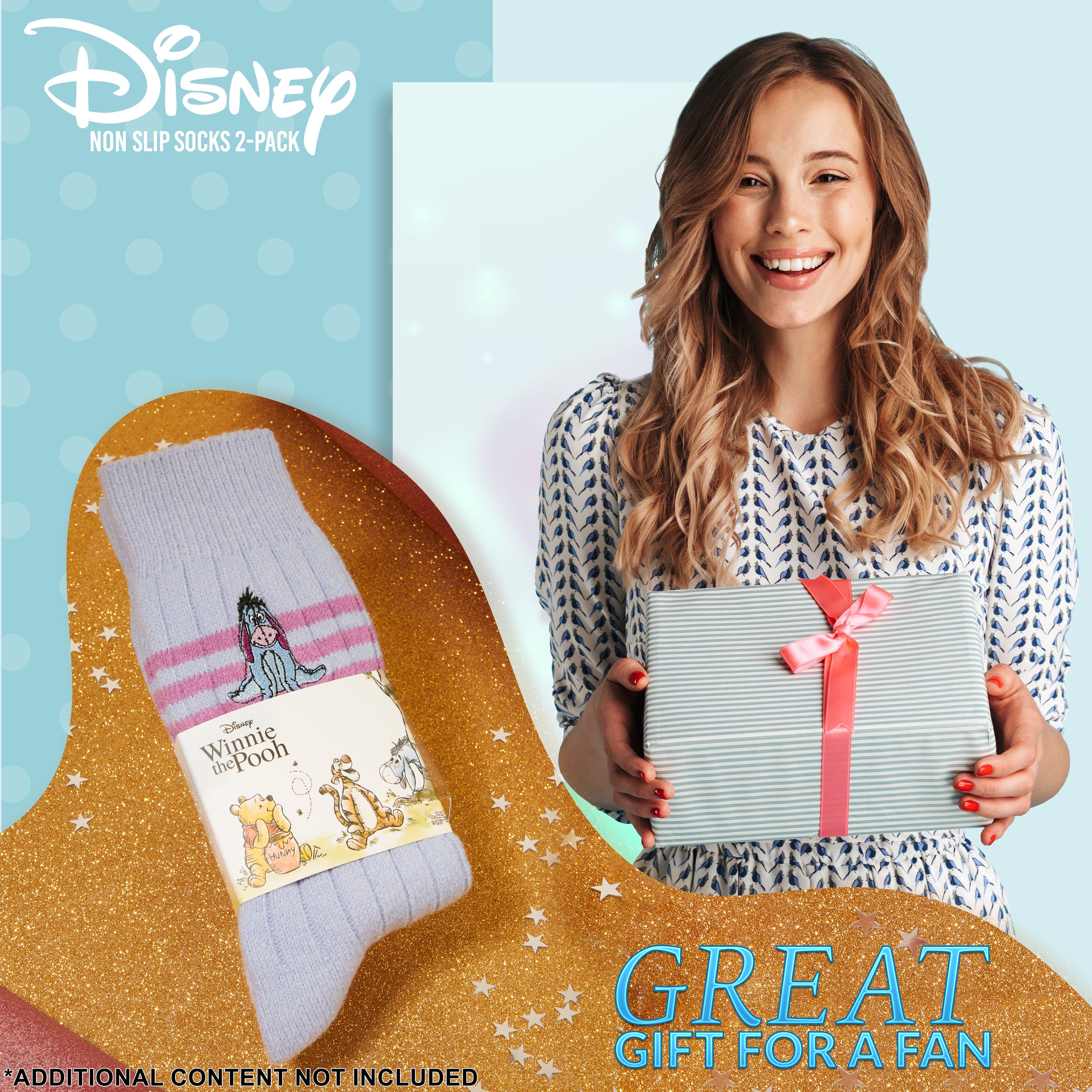 disney-bourriquet-chaussettes-pilou-femme-antid-rapantes-taille-unique image 2