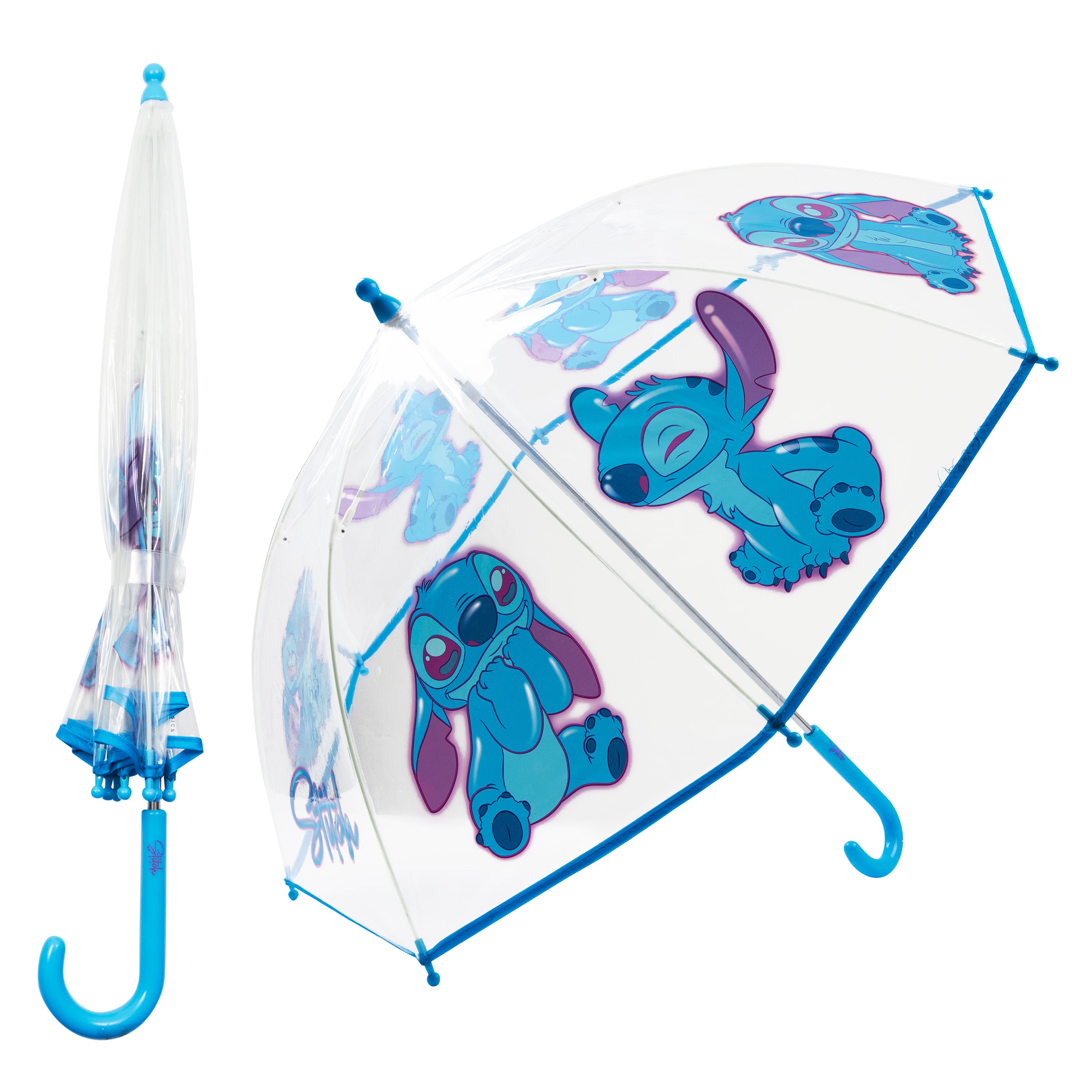 get-trend-girls-disney-stitch-parapluie-transparent-cloche-fille image 1