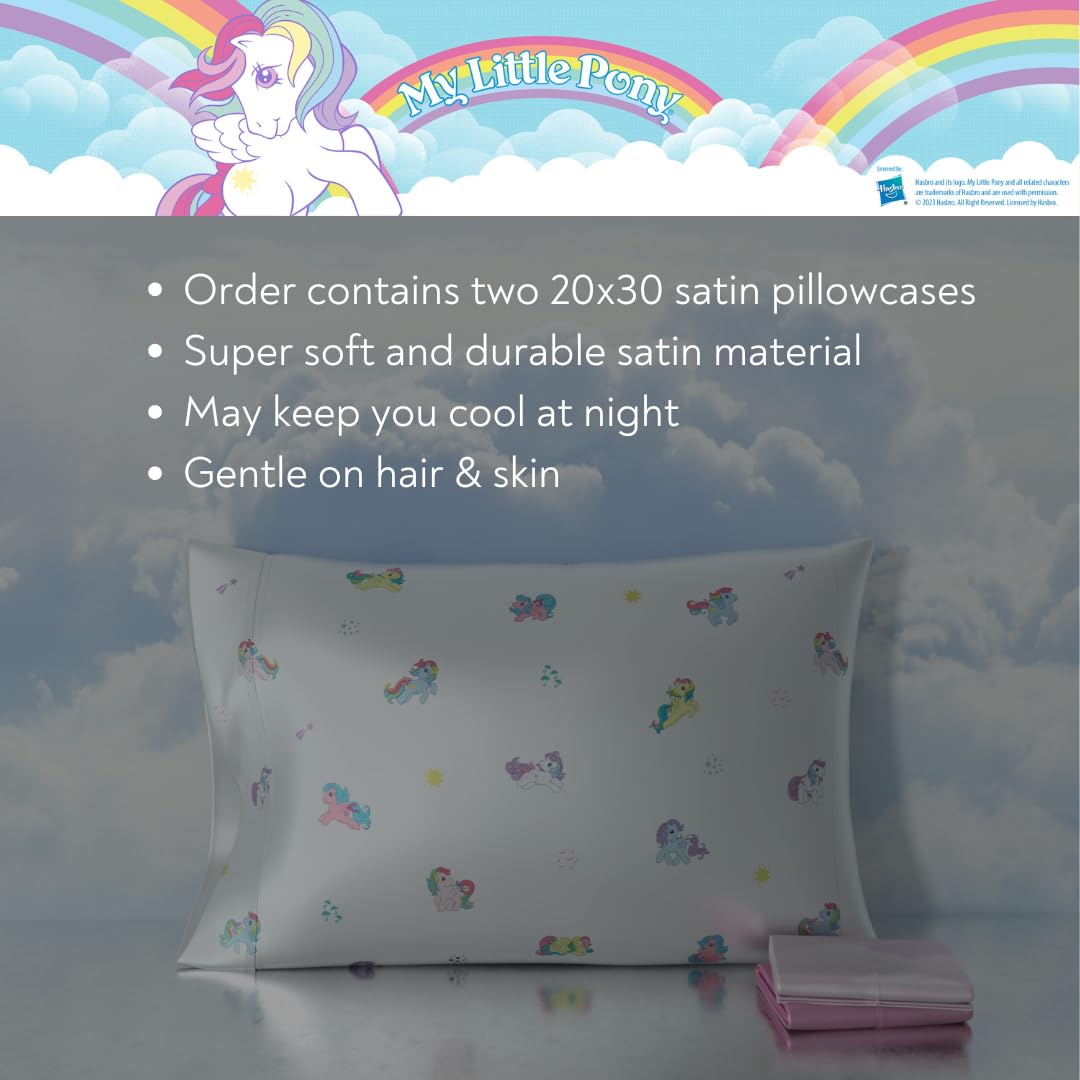 my-little-pony-taies-oreiller-satin-standard-lot-2-rose image 3