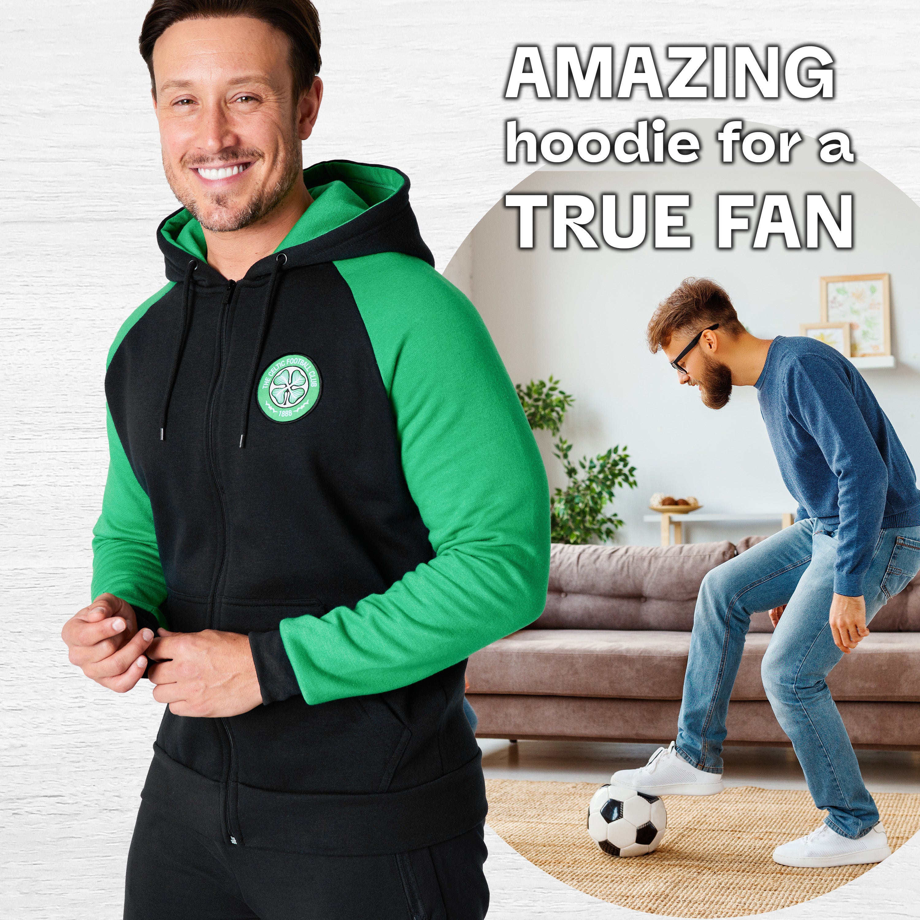 celtic-fc-sweat-zipp-capuche-homme-m-poches image 2
