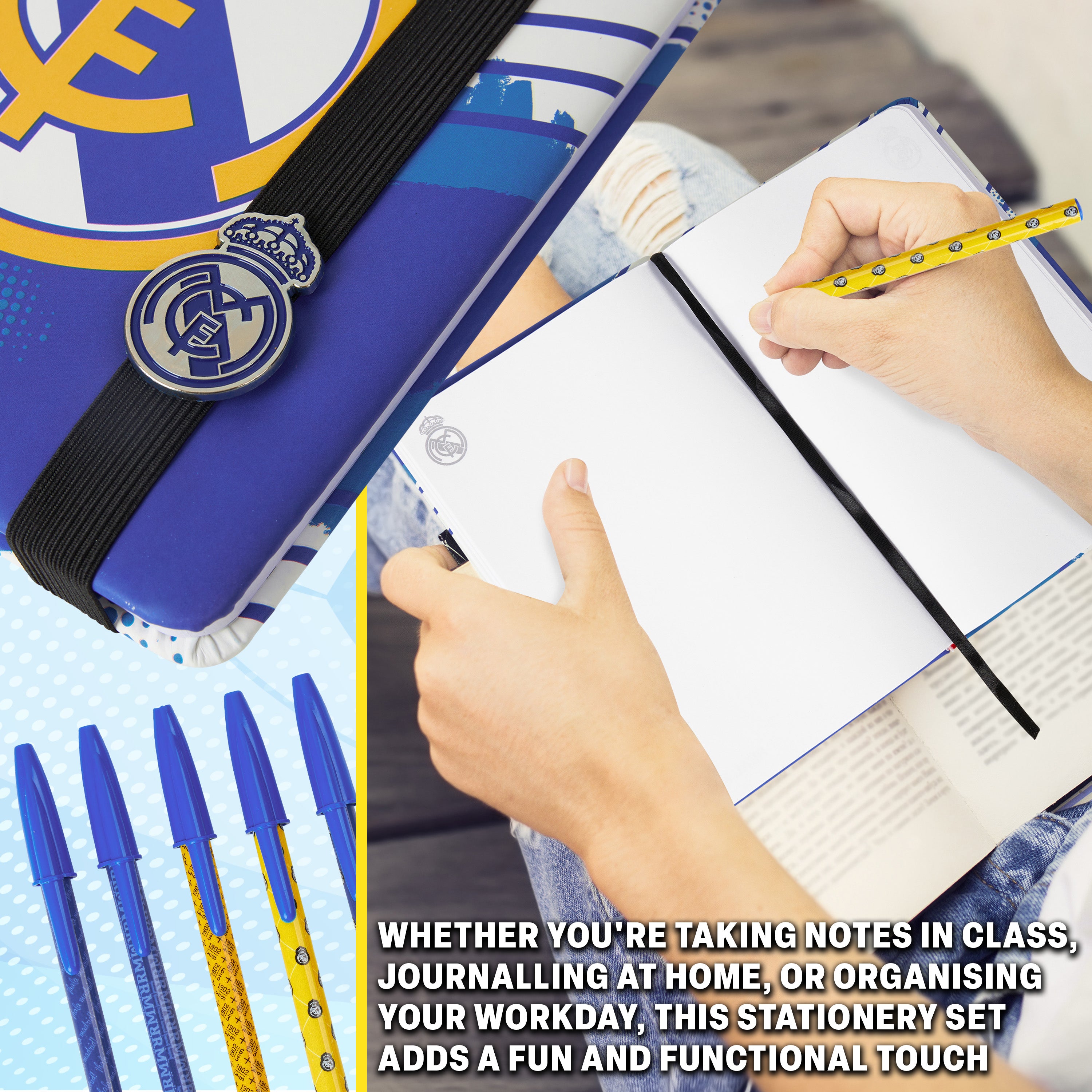 real-madrid-kit-papeterie-trousse-carnet-stylos-stickers image 2