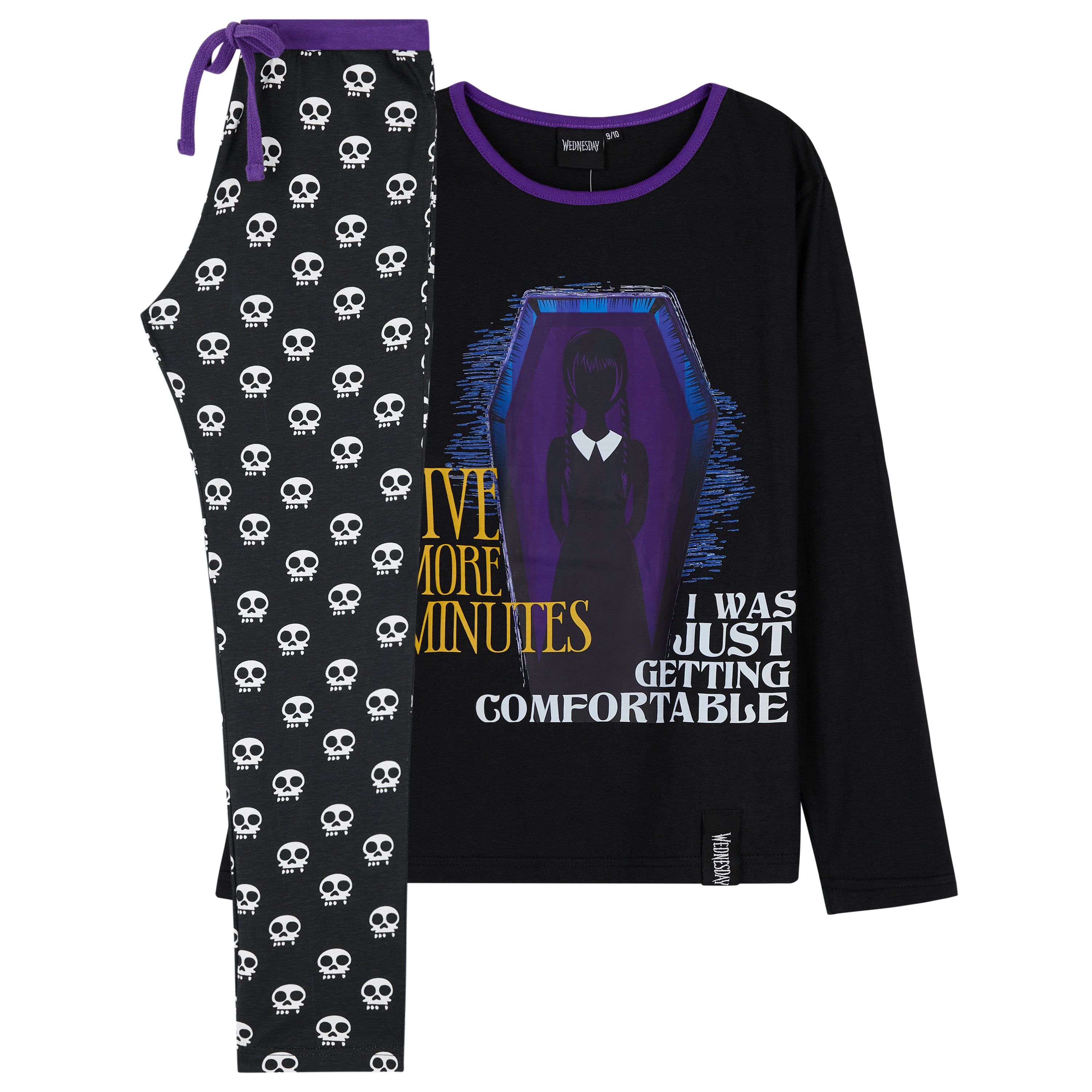 get-trend-wednesday-pyjama-fille-ensemble-coton-skull image 5