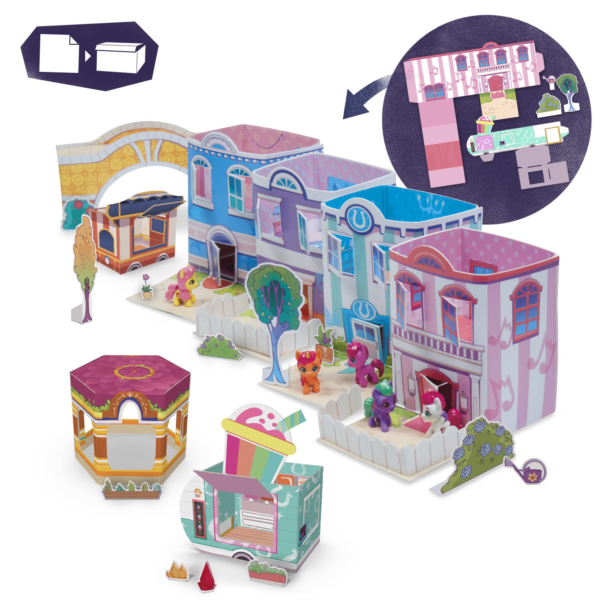 my-little-pony-mini-monde-magique-mini-maison-de-cristal-5-poneys image 5