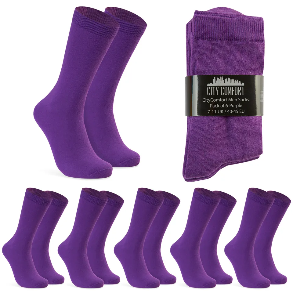 citycomfort-chaussettes-homme-coton-lot-de-6-respirantes image 1