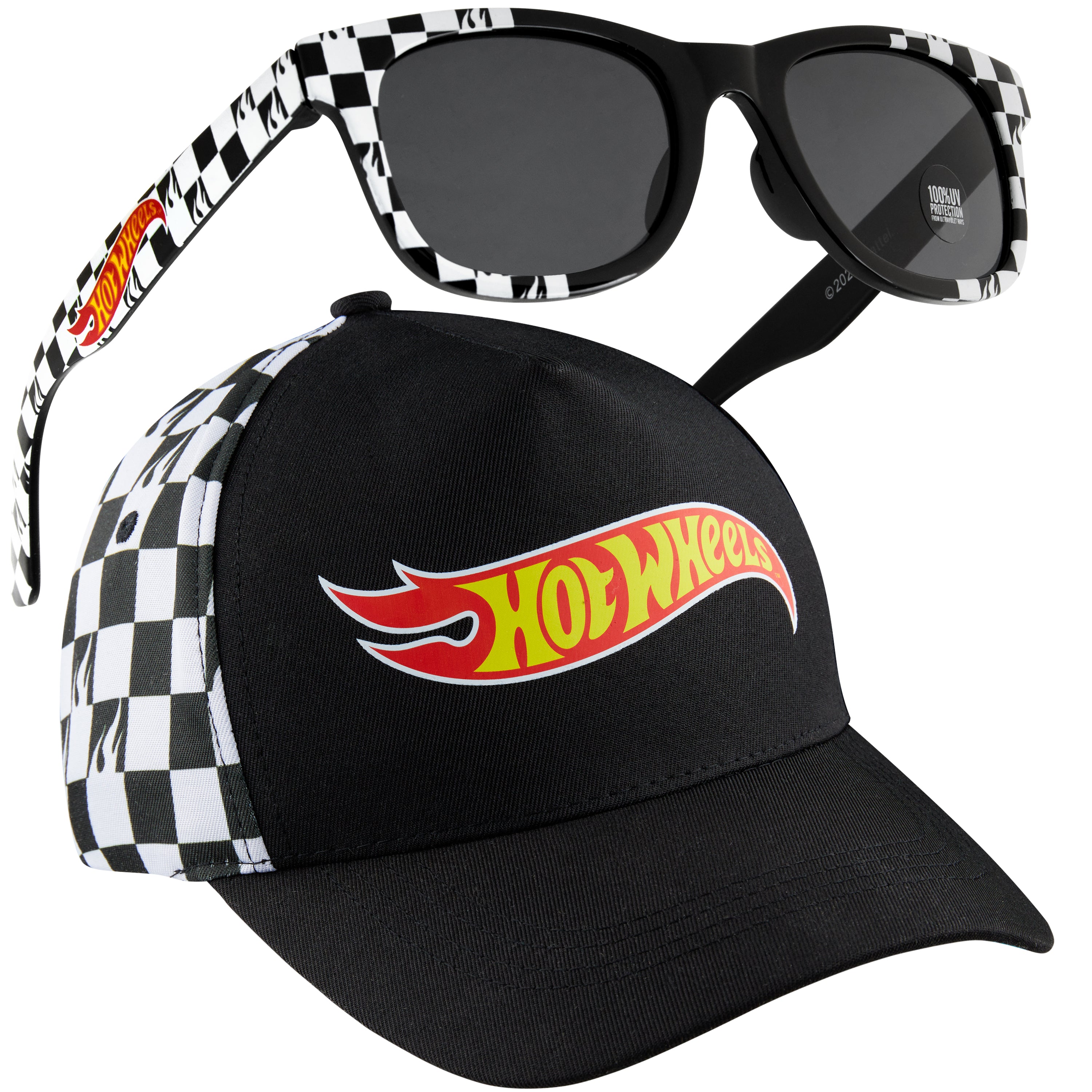 hot-wheels-casquette-lunettes-gar-on-noir-protection-uv image 1