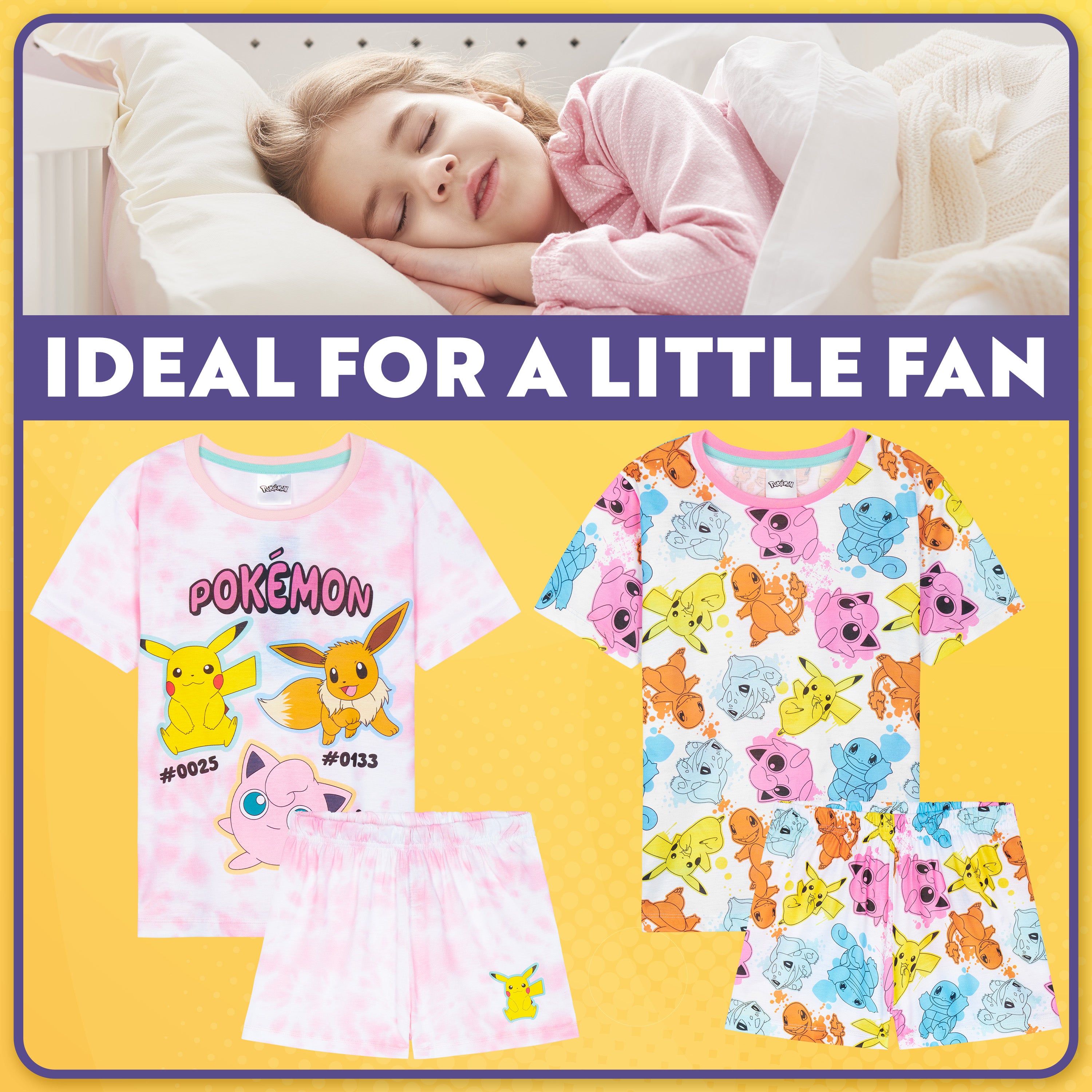 pok-mon-get-trend-girls-pyjama-fille-court-lot-2-officiel image 2