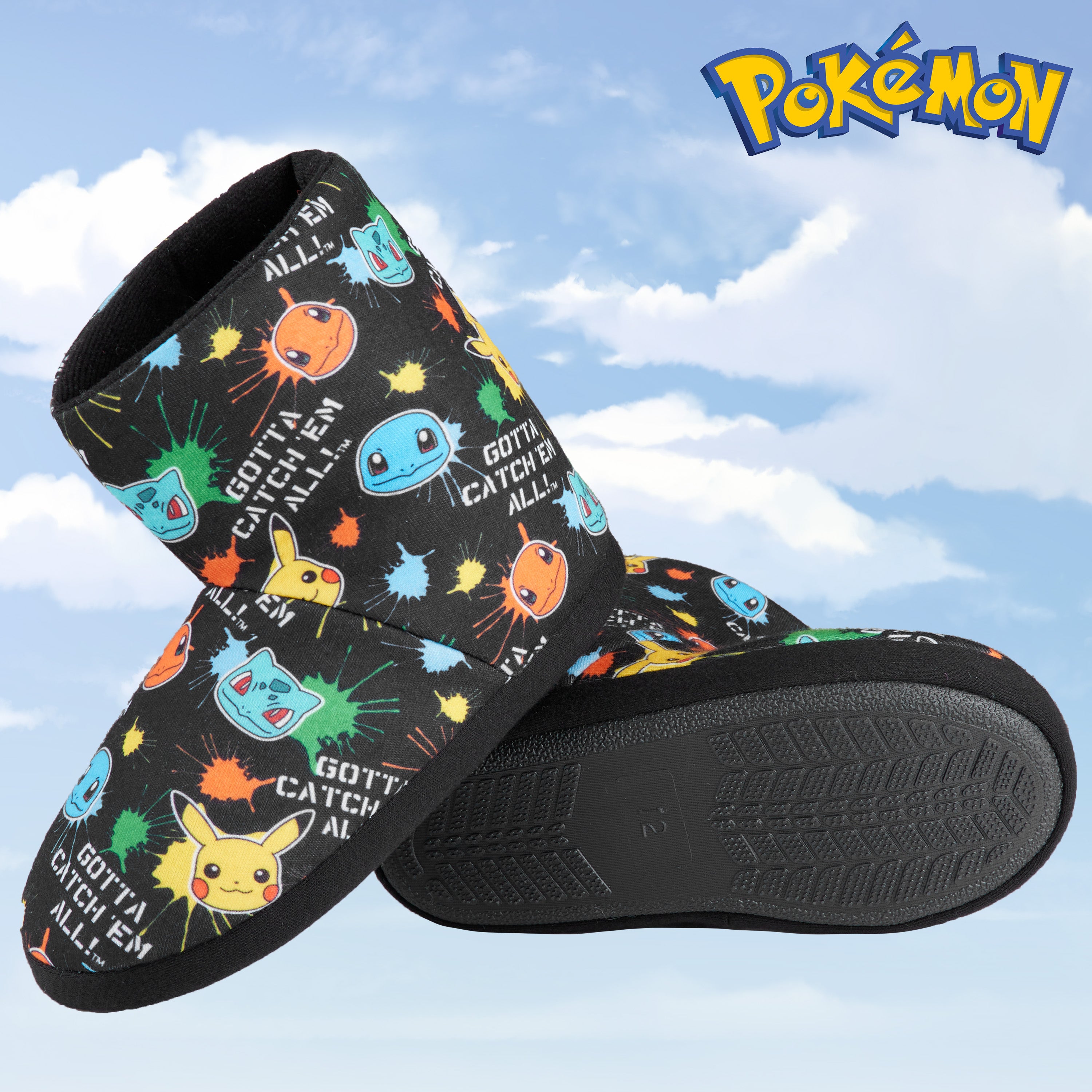 pok-mon-boys-bottines-chaussons-gar-on-noir-pikachu-ant-jeunes image 5