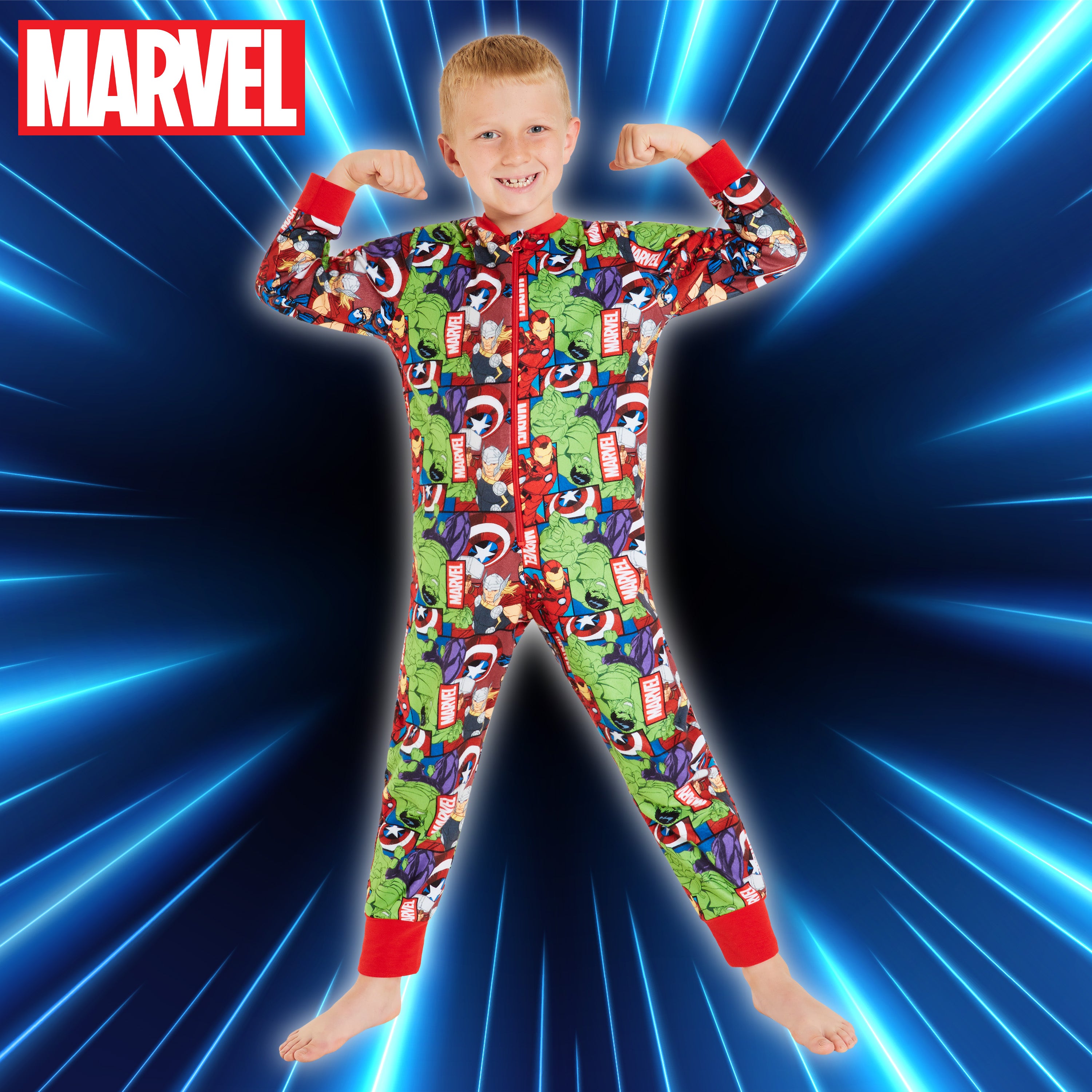 marvel-avengers-grenouill-re-polaire-gar-on-7-8-ans-capuche image 2