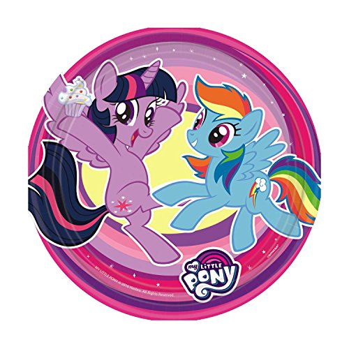 my-little-pony-assiettes-carton-18-cm-lot-8-f-te image 2