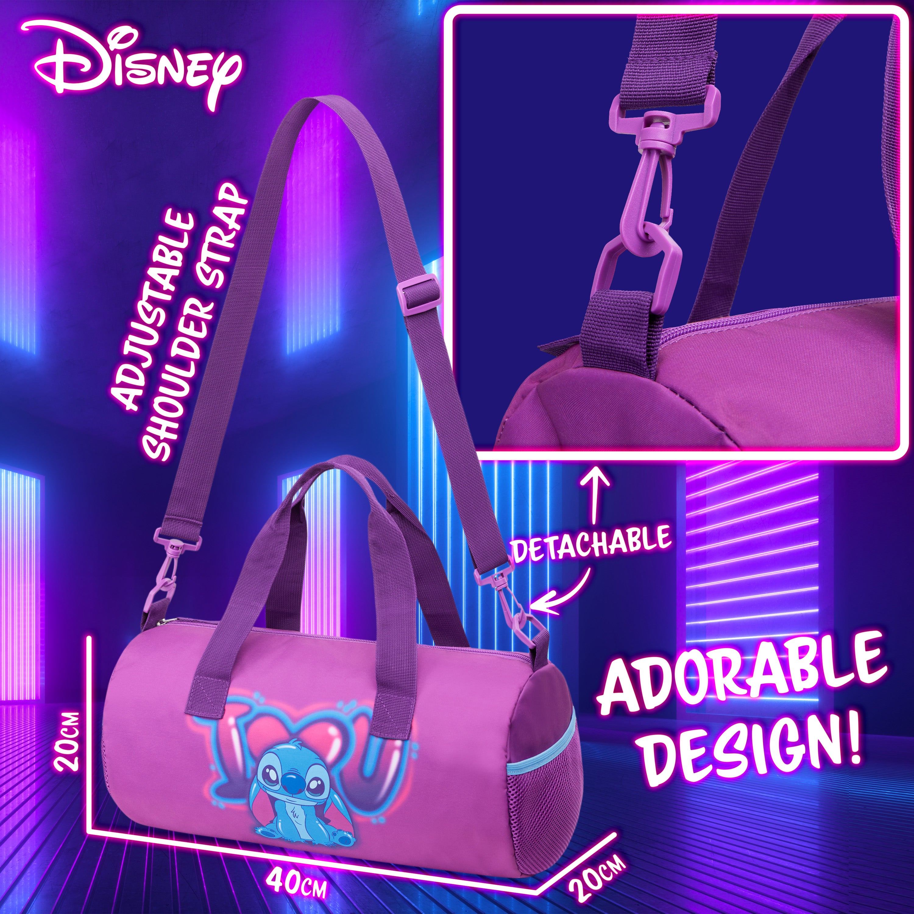 disney-stitch-sac-de-sport-enfant-violet-40-cm image 6