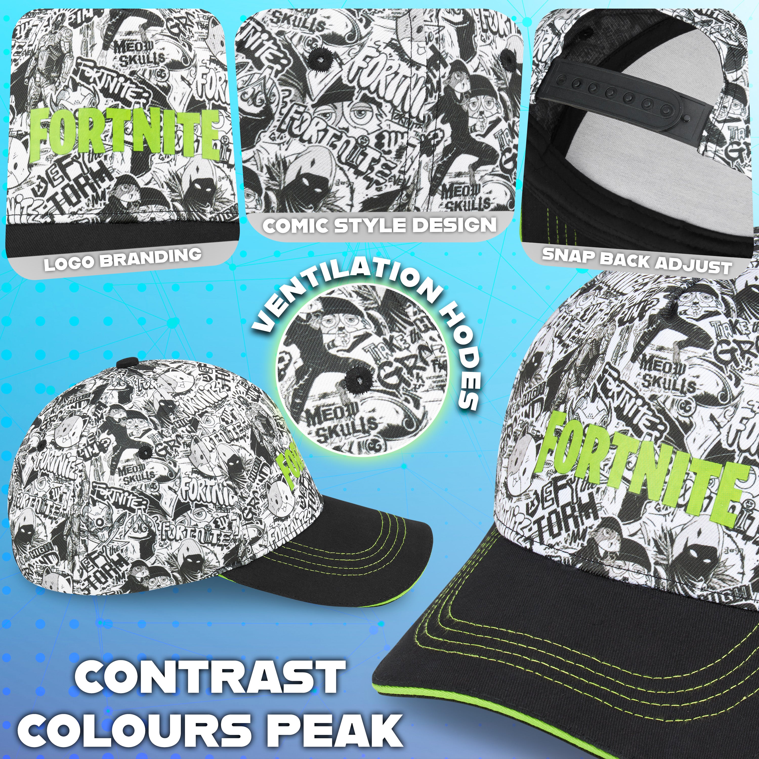 fortnite-set-casquette-enfant-lunettes-soleil-uv-gar-on image 4