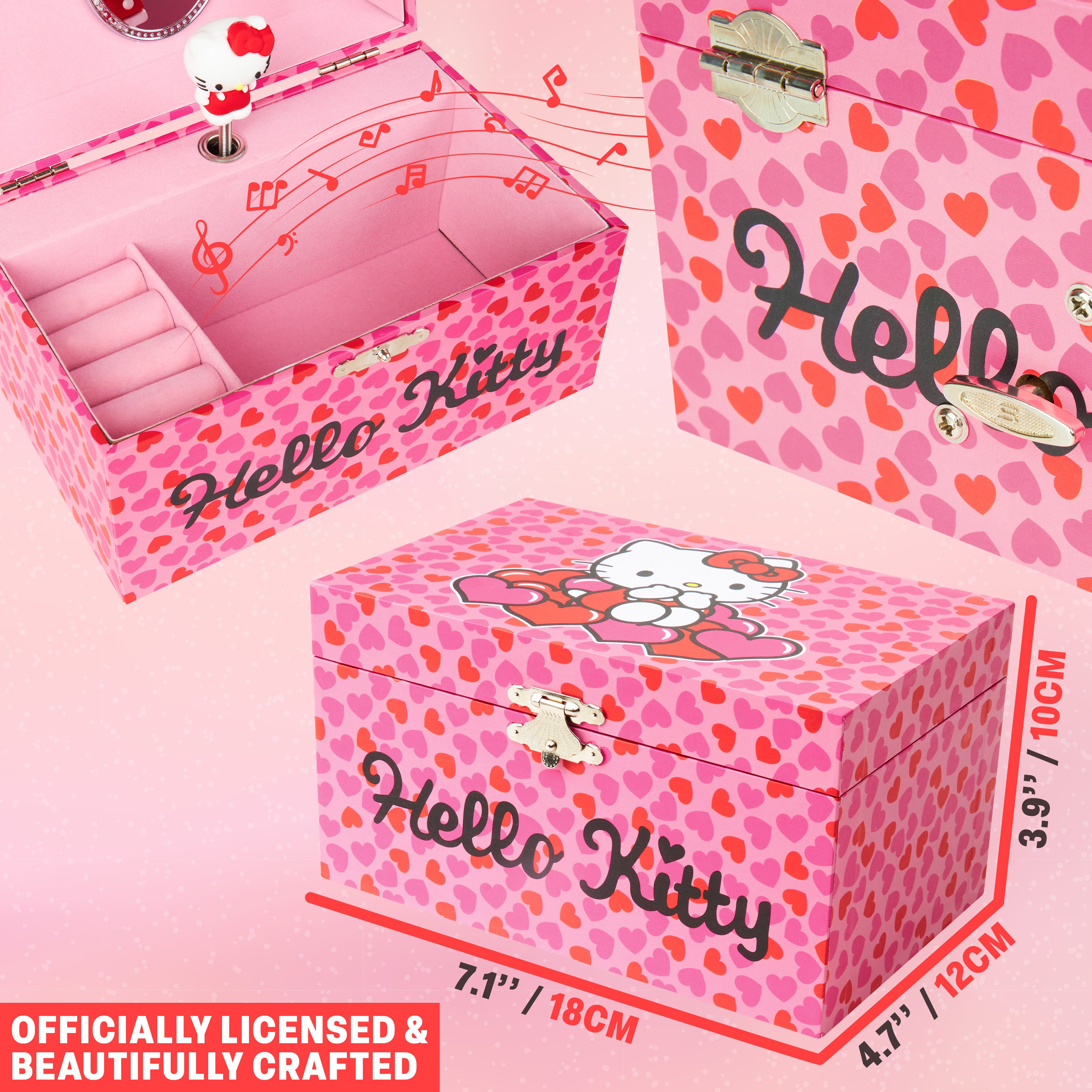 hello-kitty-bo-te-bijoux-musicale-figurine-rangement-bagues image 6