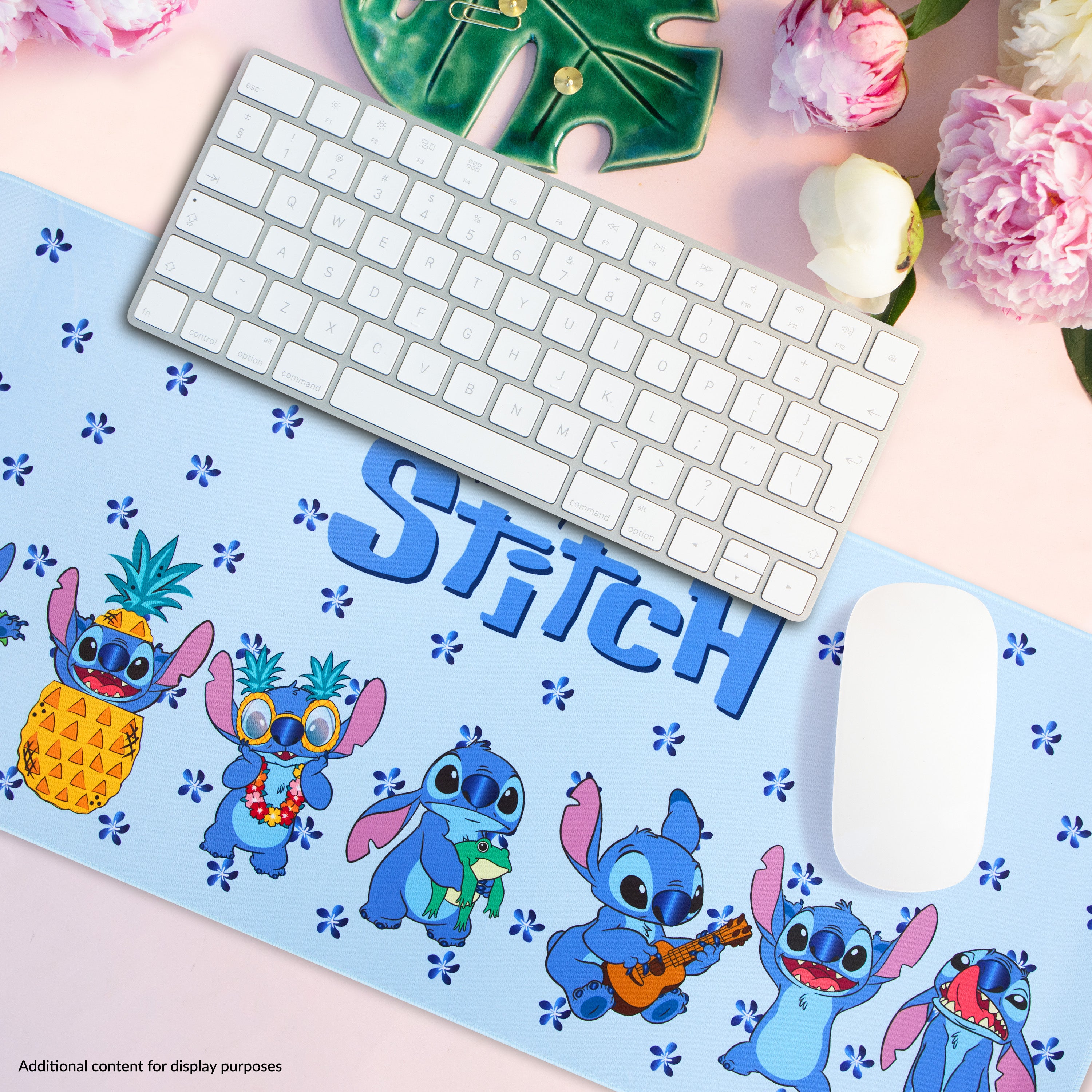 disney-stitch-tapis-bureau-xxl-bleu-80x36-souris-clavier image 2