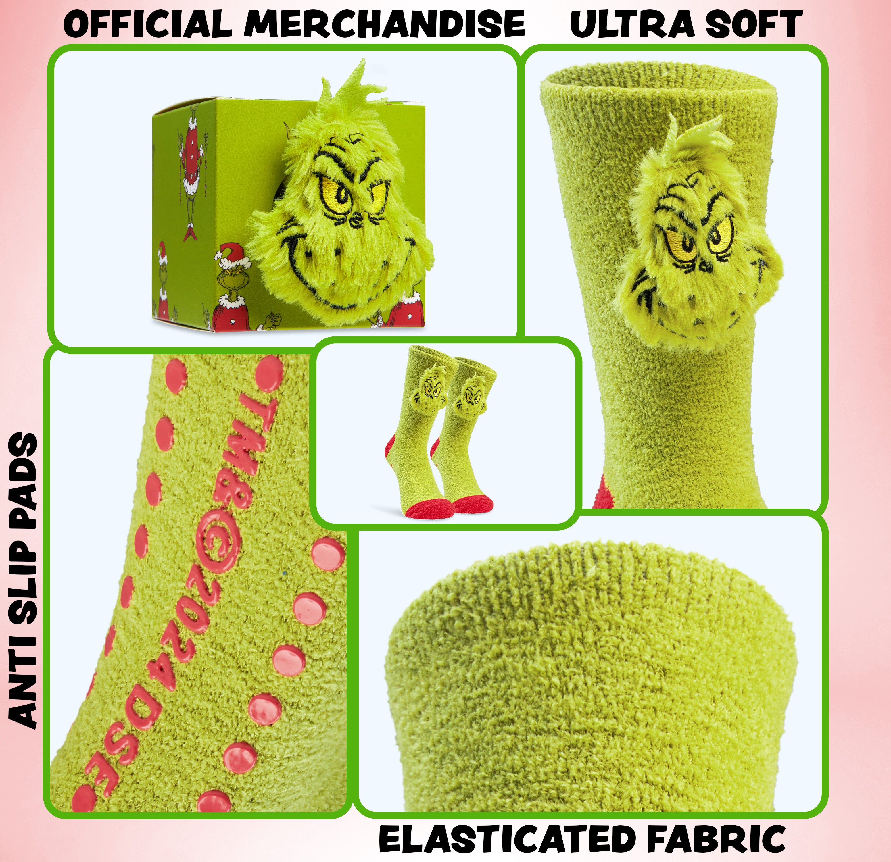 get-trend-men-grinch-chaussettes-pilou-homme-antides-noires-fer-ituo39in-une-adu image 4