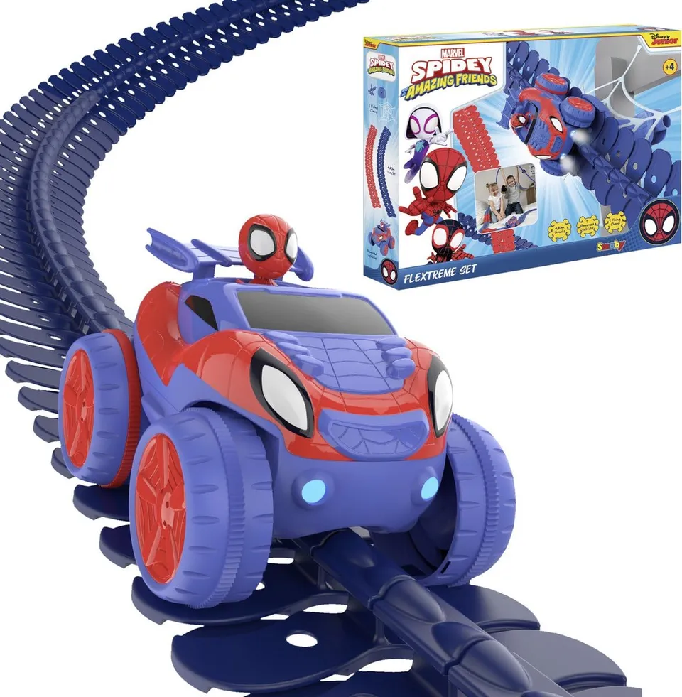 smoby-spidey-flextreme-circuit-voiture-4-40-m-lumineux-4-ans image 1