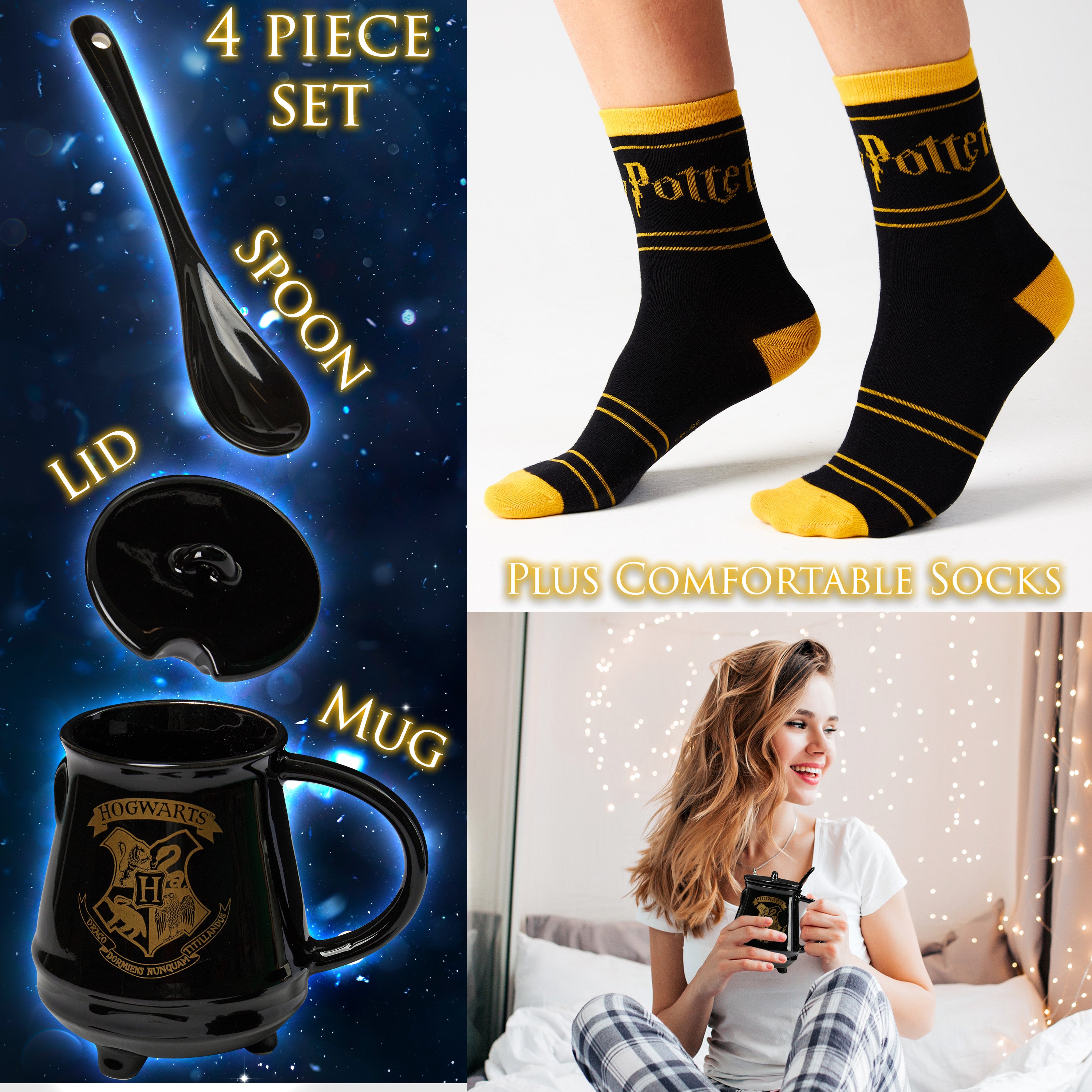 harry-potter-mug-noir-450ml-coffret-cadeau-chaussettes-femme-c-ramique image 5