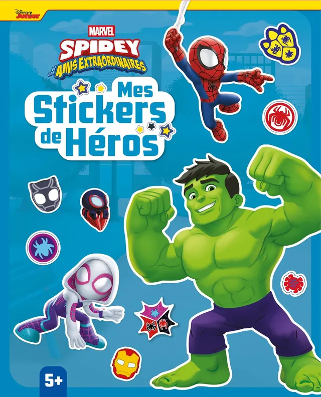 marvel-spidey-mes-stickers-de-h-ros-cahier-coloriage-stickers image 1