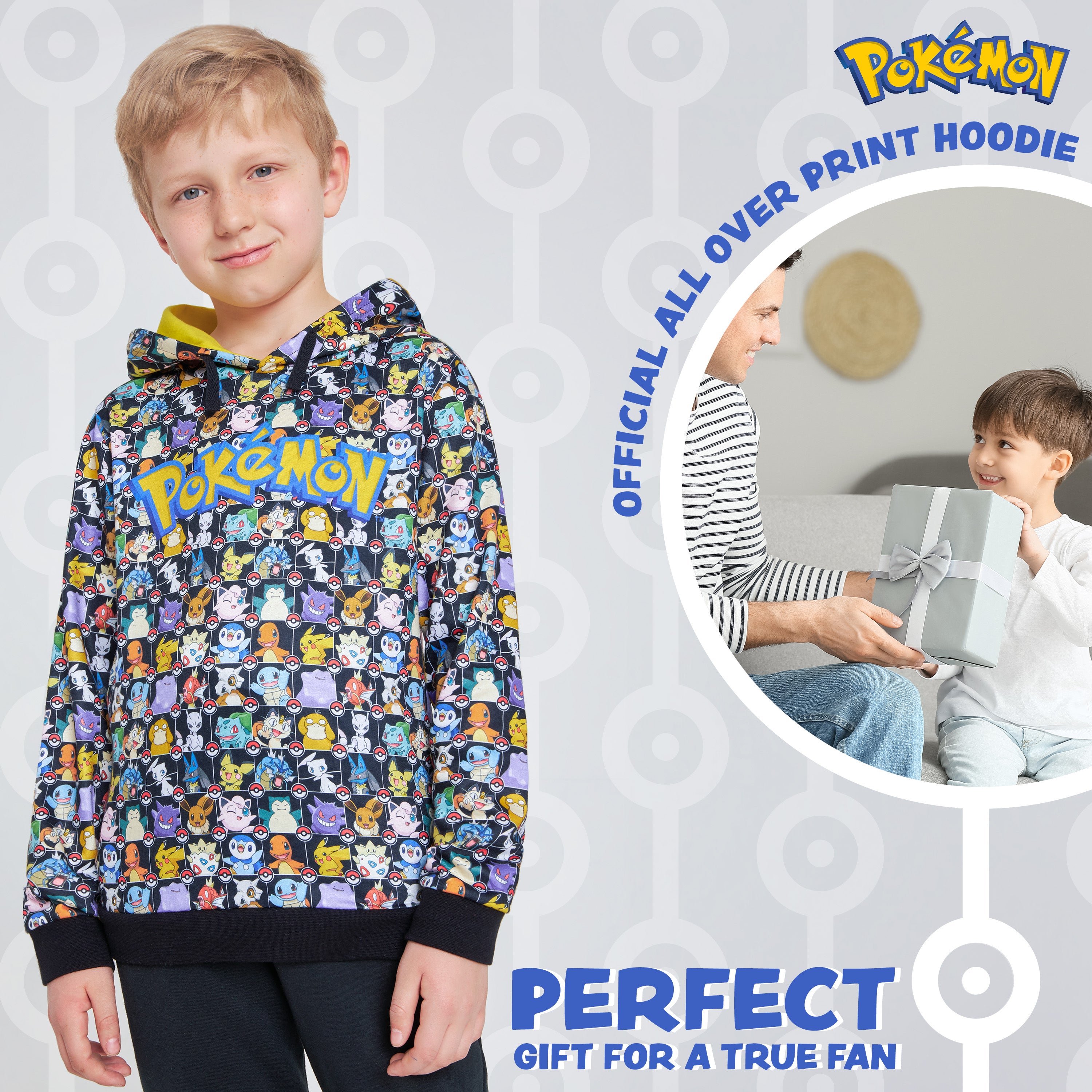 pok-mon-boys-sweat-capuche-enfant-pikachu-7-8-ans image 3
