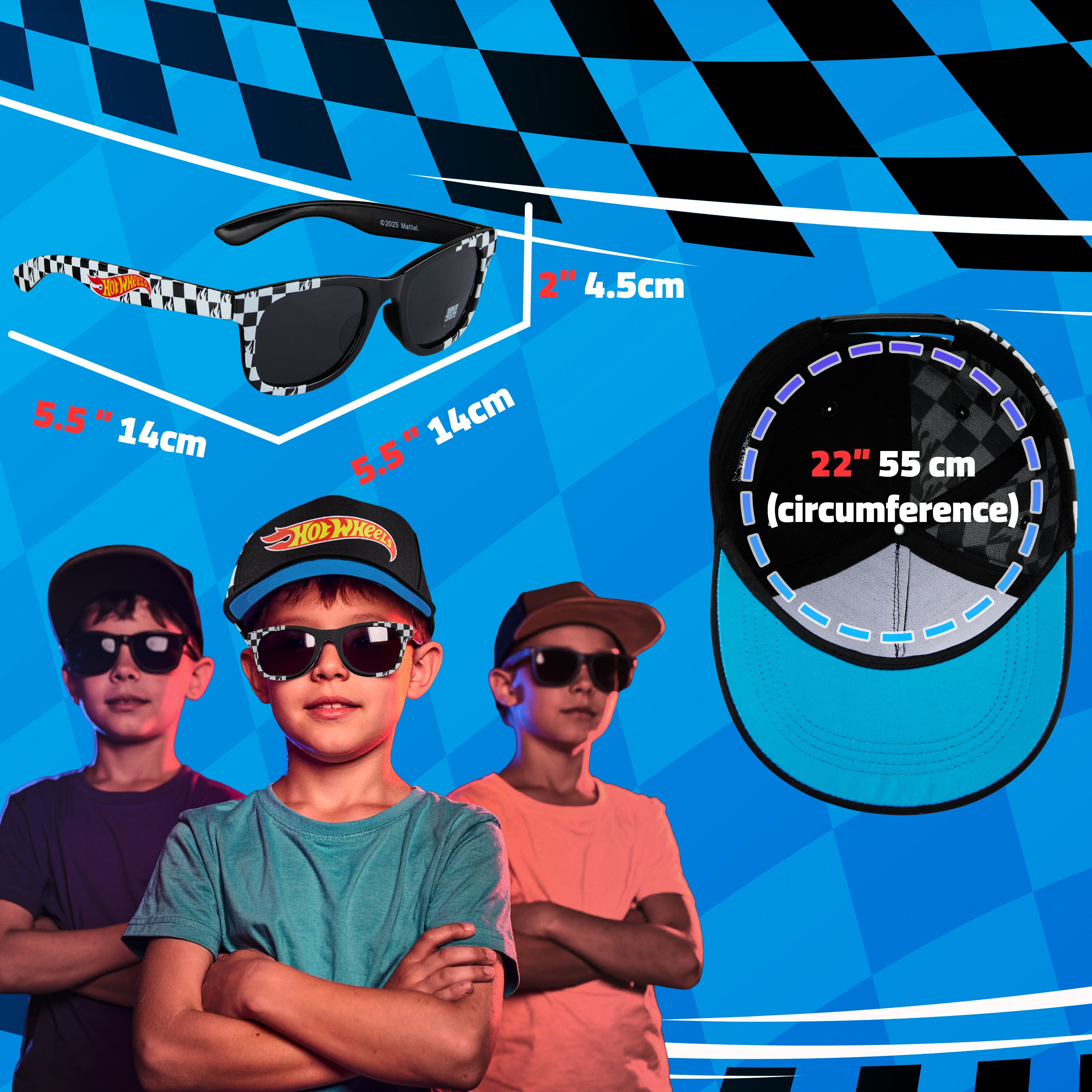 hot-wheels-casquette-lunettes-gar-on-noir-protection-uv image 6