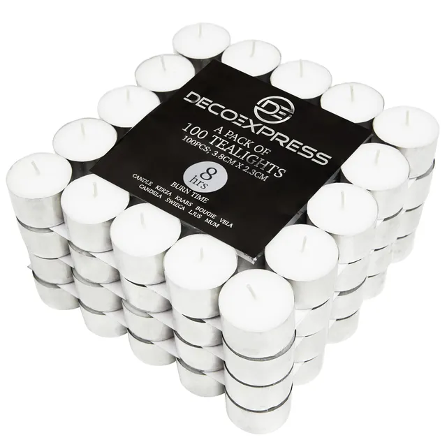 get-trend-bougies-chauffe-plat-blanches-lot-200-8-heures image 1