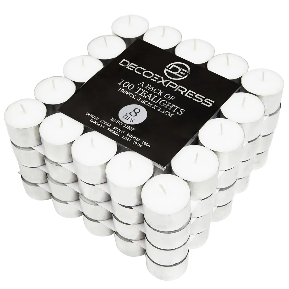 get-trend-bougies-chauffe-plat-blanches-lot-200-8-heures image 1