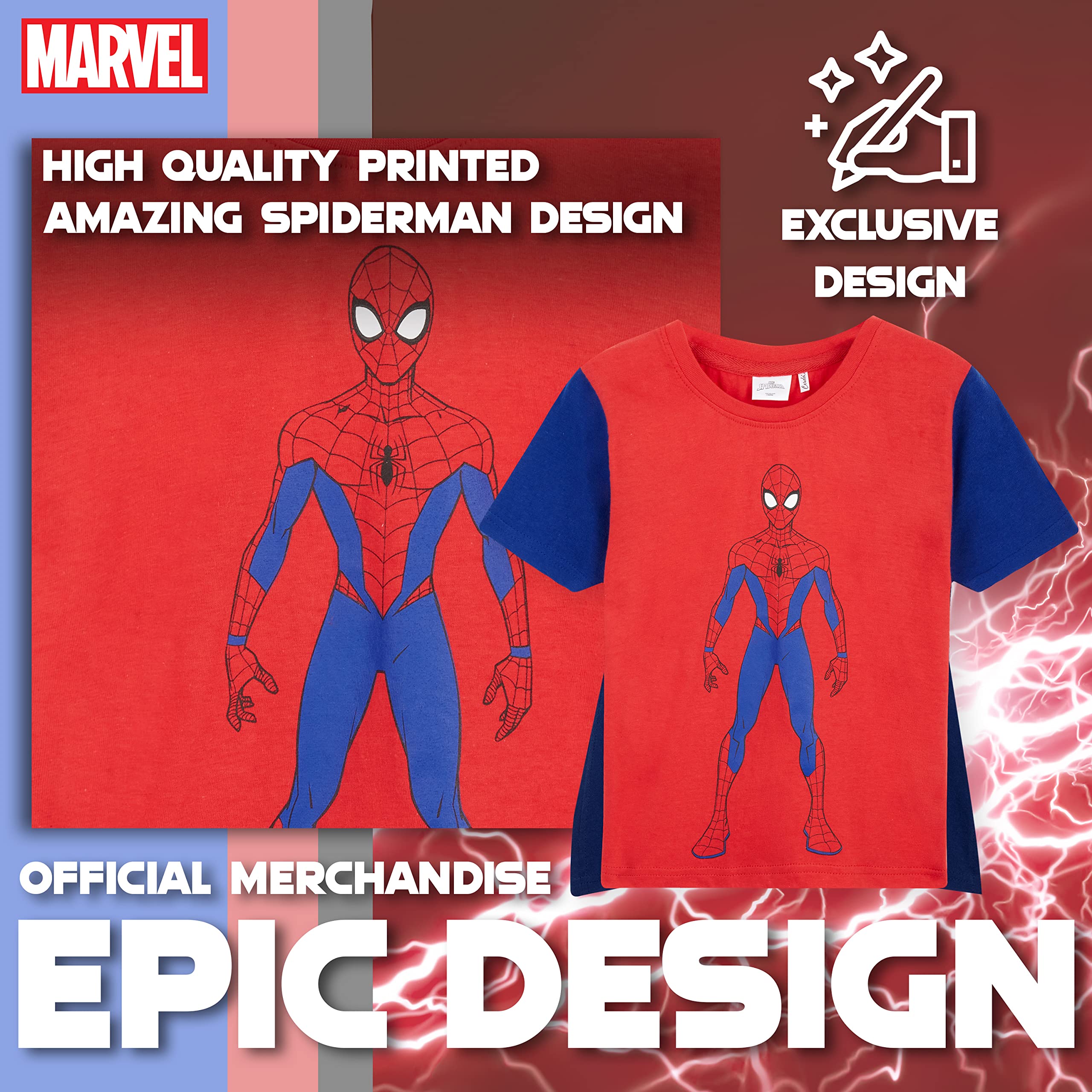 marvel-avengers-t-shirt-cape-enfant-rouge-11-12-ans image 3
