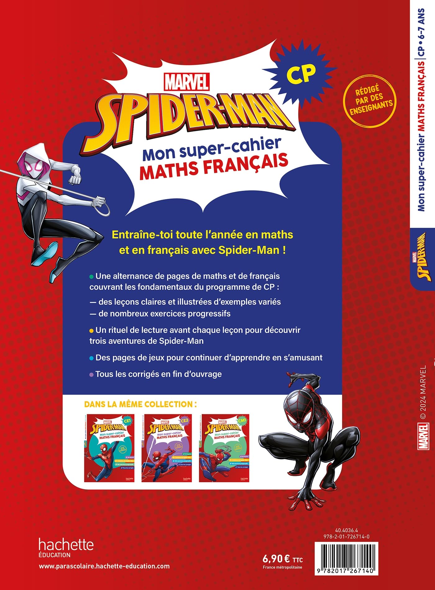 marvel-spider-man-mon-super-cahier-maths-fran-ais-cp-6-7-ans image 2