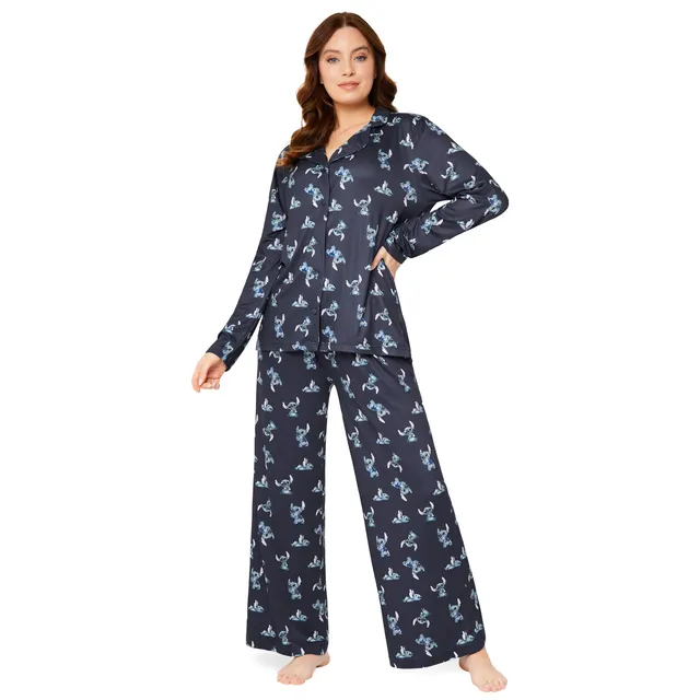 disney-stitch-pyjama-femme-boutons-manches-longues-m image 1